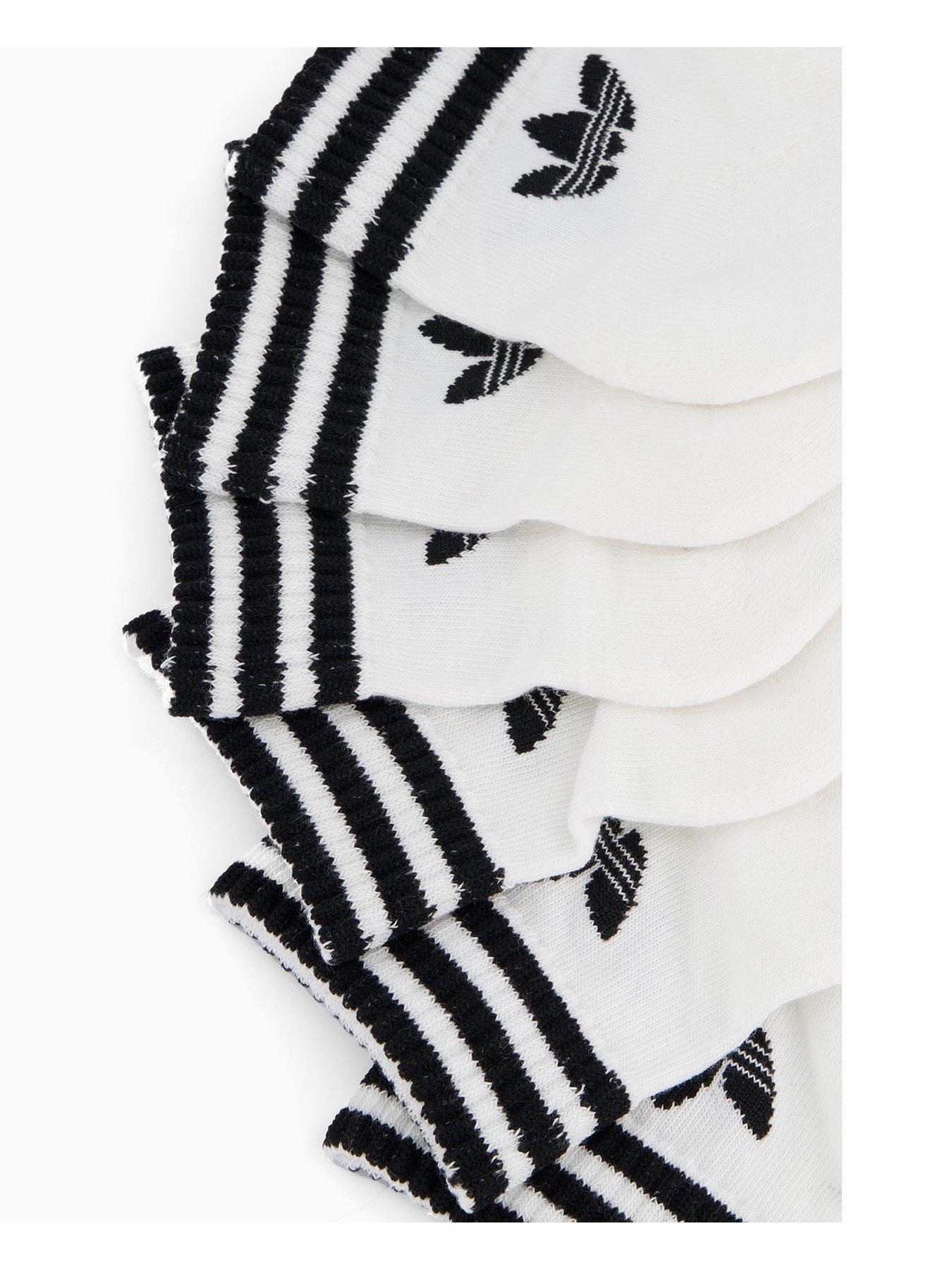 Image 3 of 3 of adidas Originals Women's 3 Stripe Ankle Socks 3 Pack - White