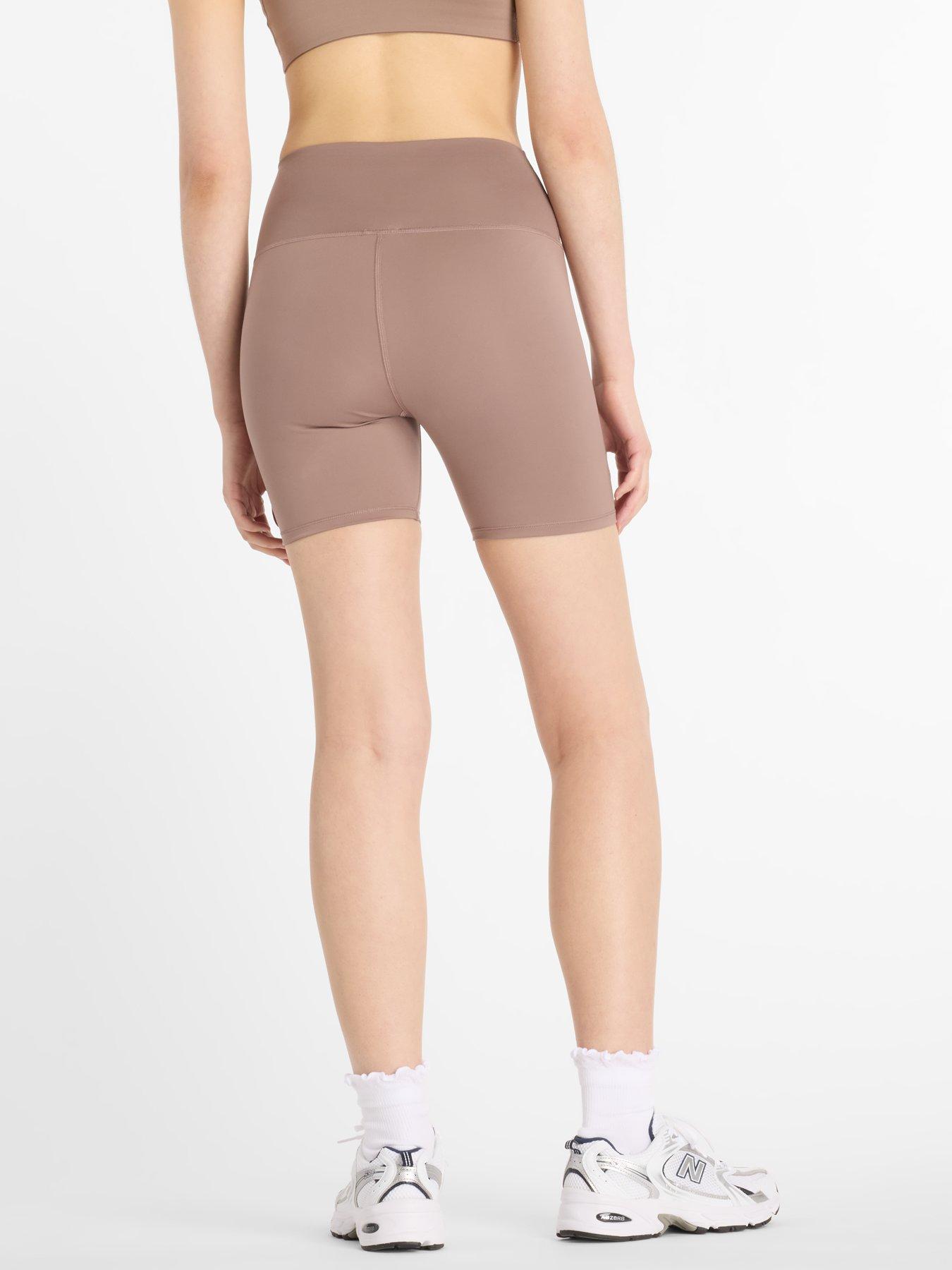 Image 2 of 6 of New Balance Womens Training Harmony High Rise 6Inch Bike Shorts - Brown