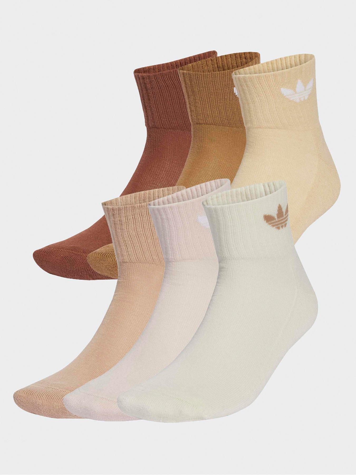 Image 1 of 4 of adidas Originals Women's 1/4 Socks 6 Pack - Autumn