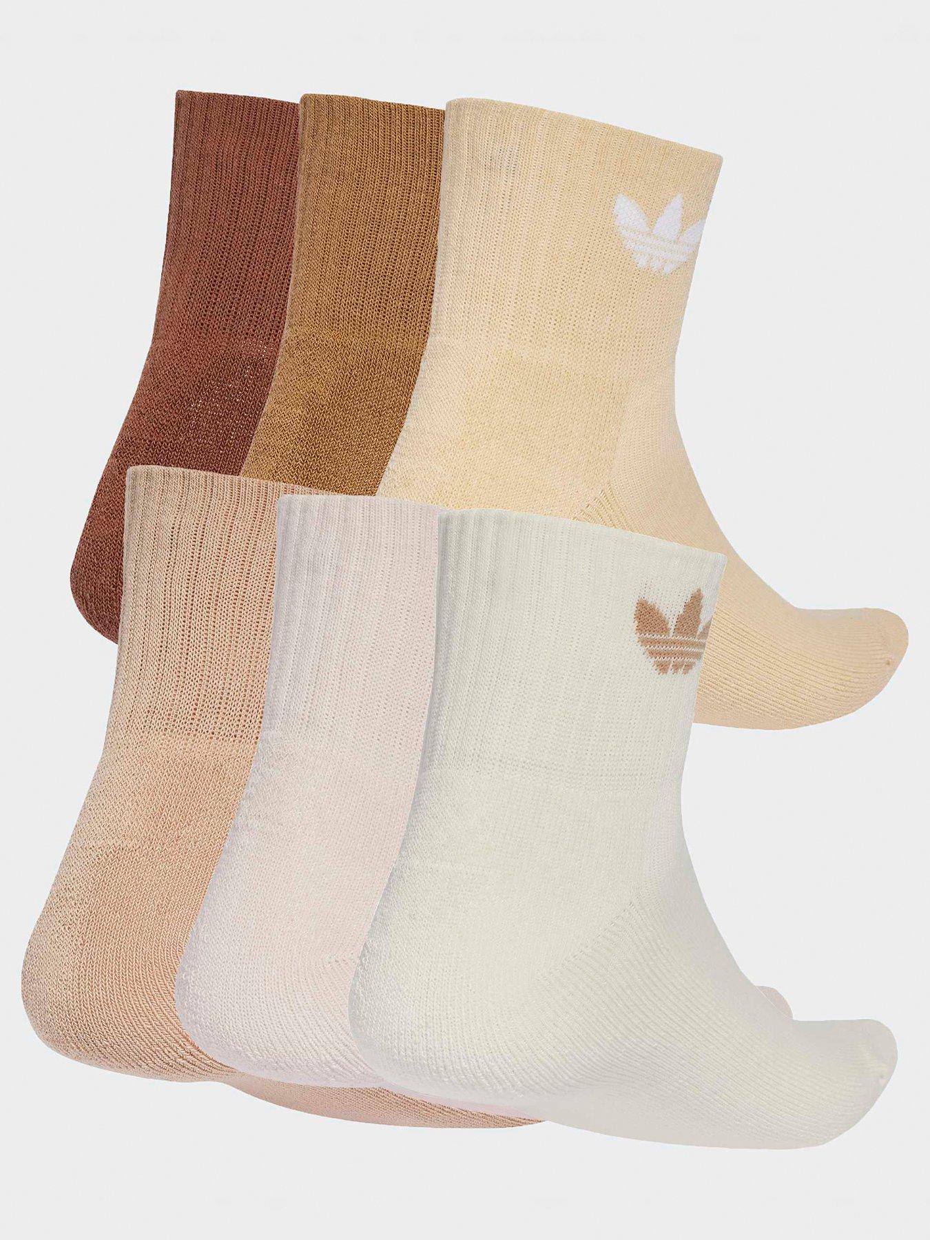 Image 2 of 4 of adidas Originals Women's 1/4 Socks 6 Pack - Autumn