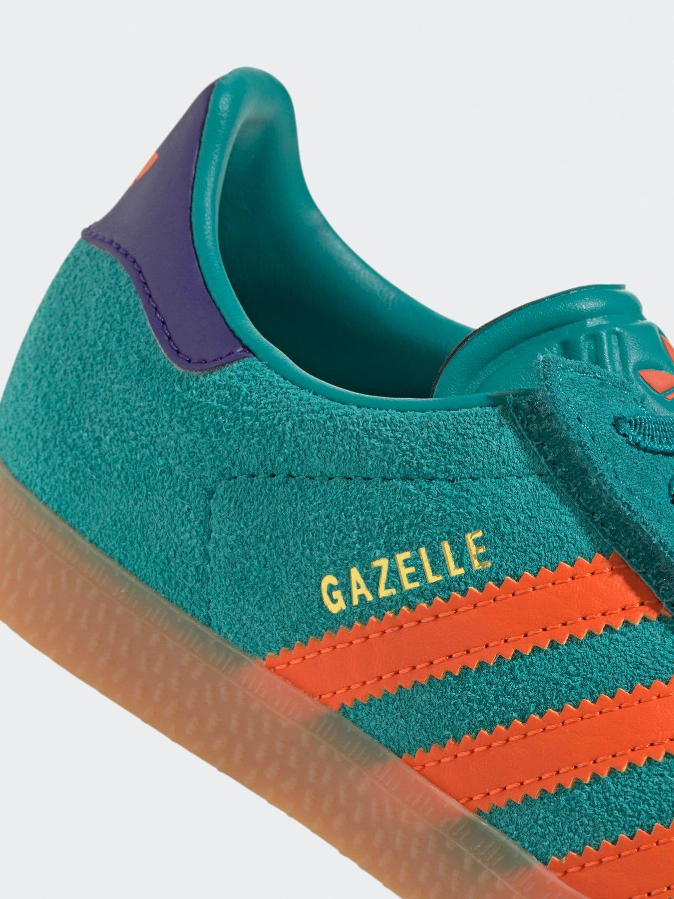 adidas gazelle silver green womens ADIDAS ORIGINALS GAZELLE INDOOR PURE TEAL