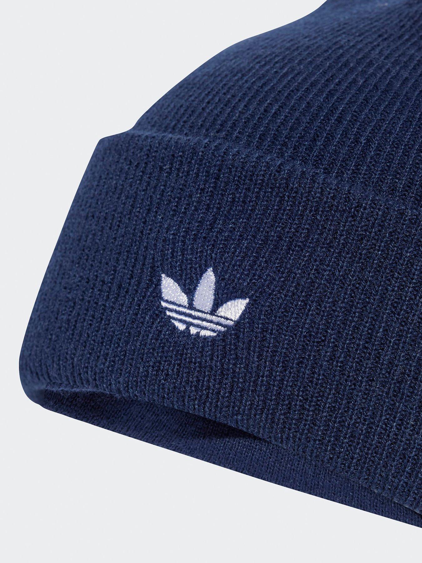 Image 3 of 4 of adidas Originals Unisex Adicolor Cuff Beanie - Blue
