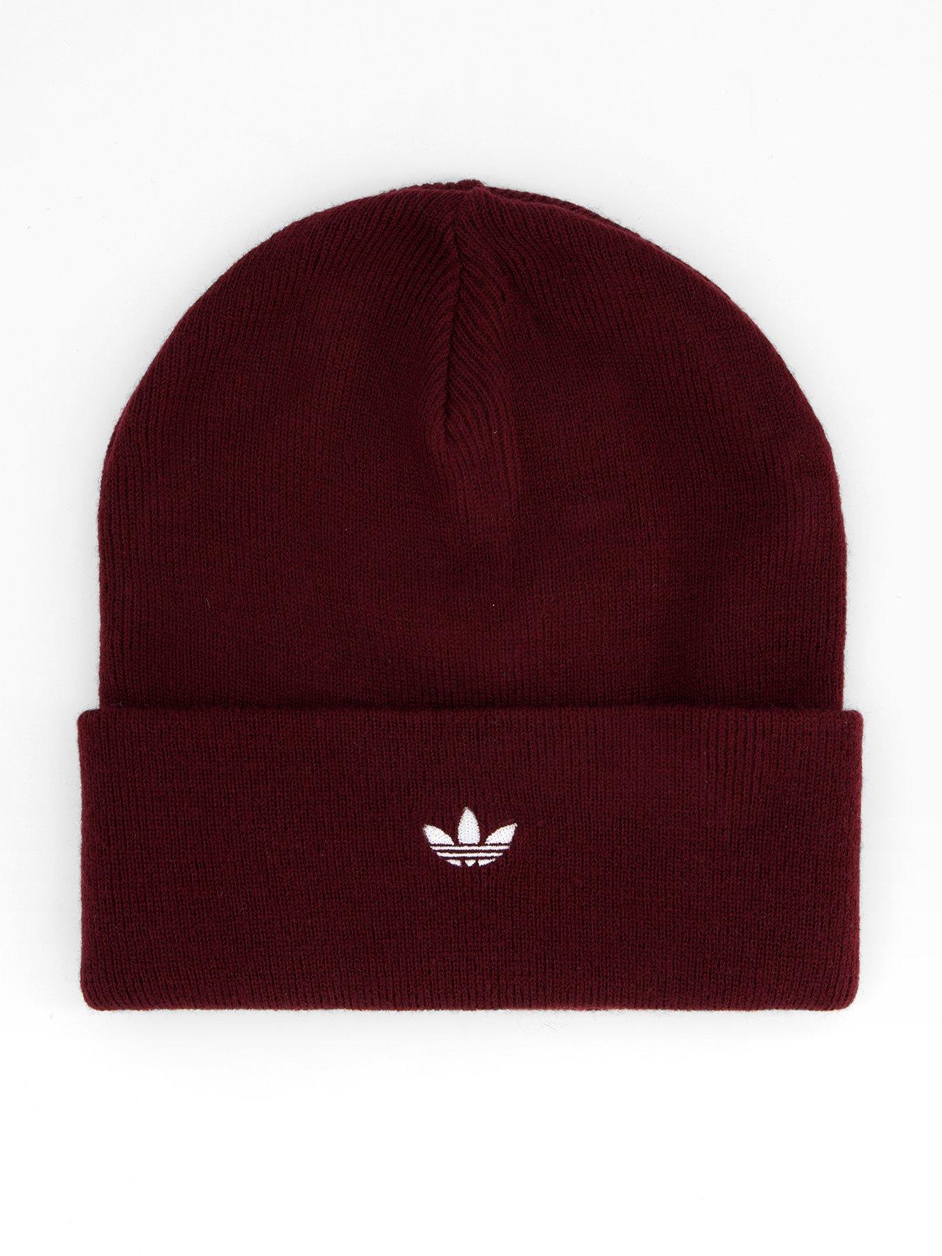 adidas Originals Unisex Adicolor Cuff Beanie - Burgundy