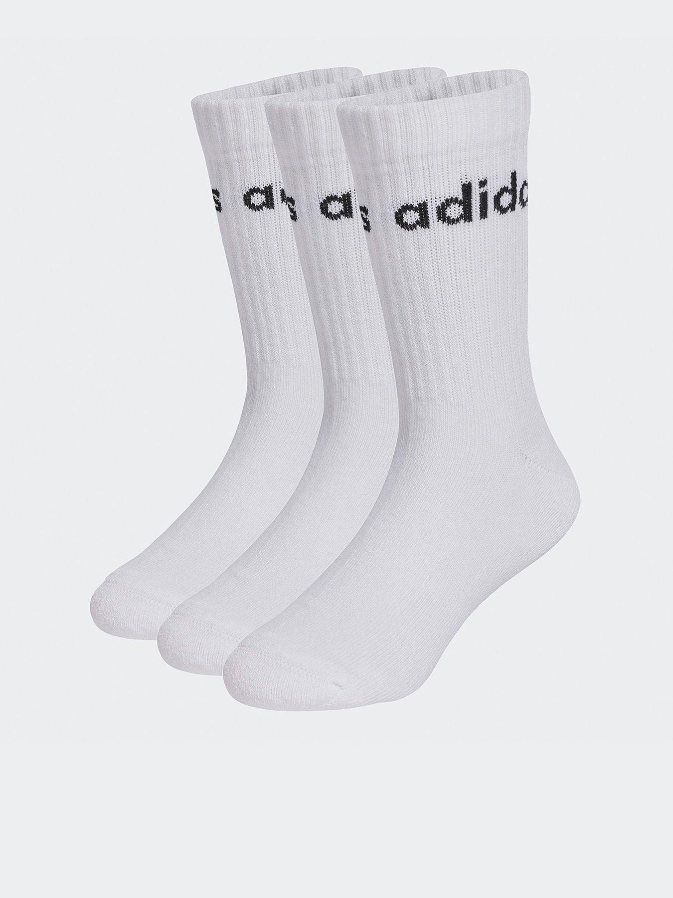 adidas Sportswear Kids Linear Crew Socks 3 Pack - White