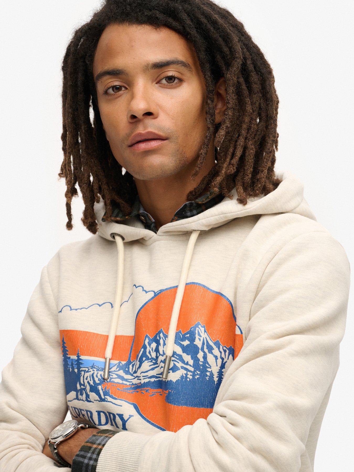 Image 4 of 6 of Superdry Original Outdoor Graphic Hoodie - Grey