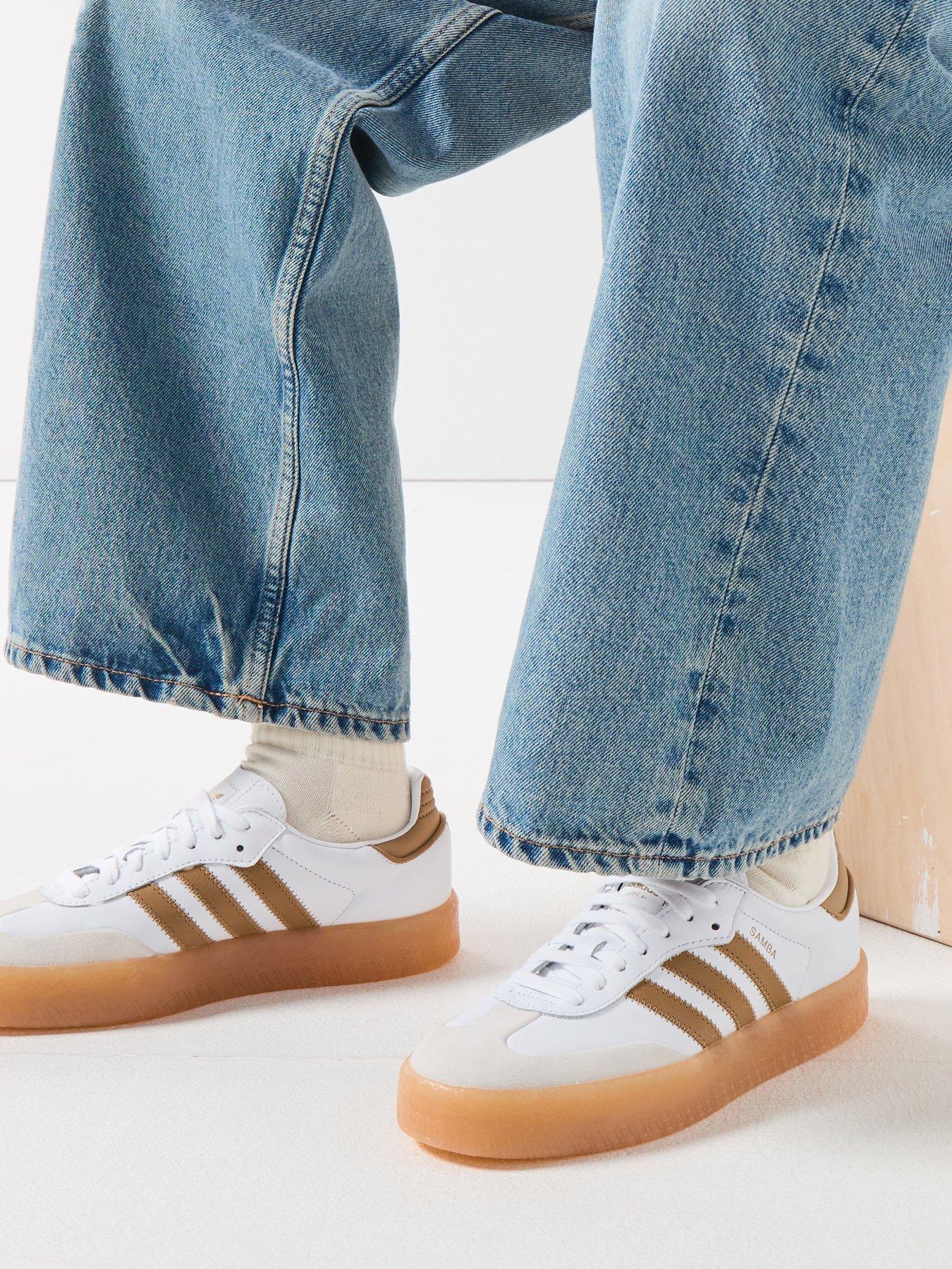 adidas Originals Womens Samba Trainers - Brown/white