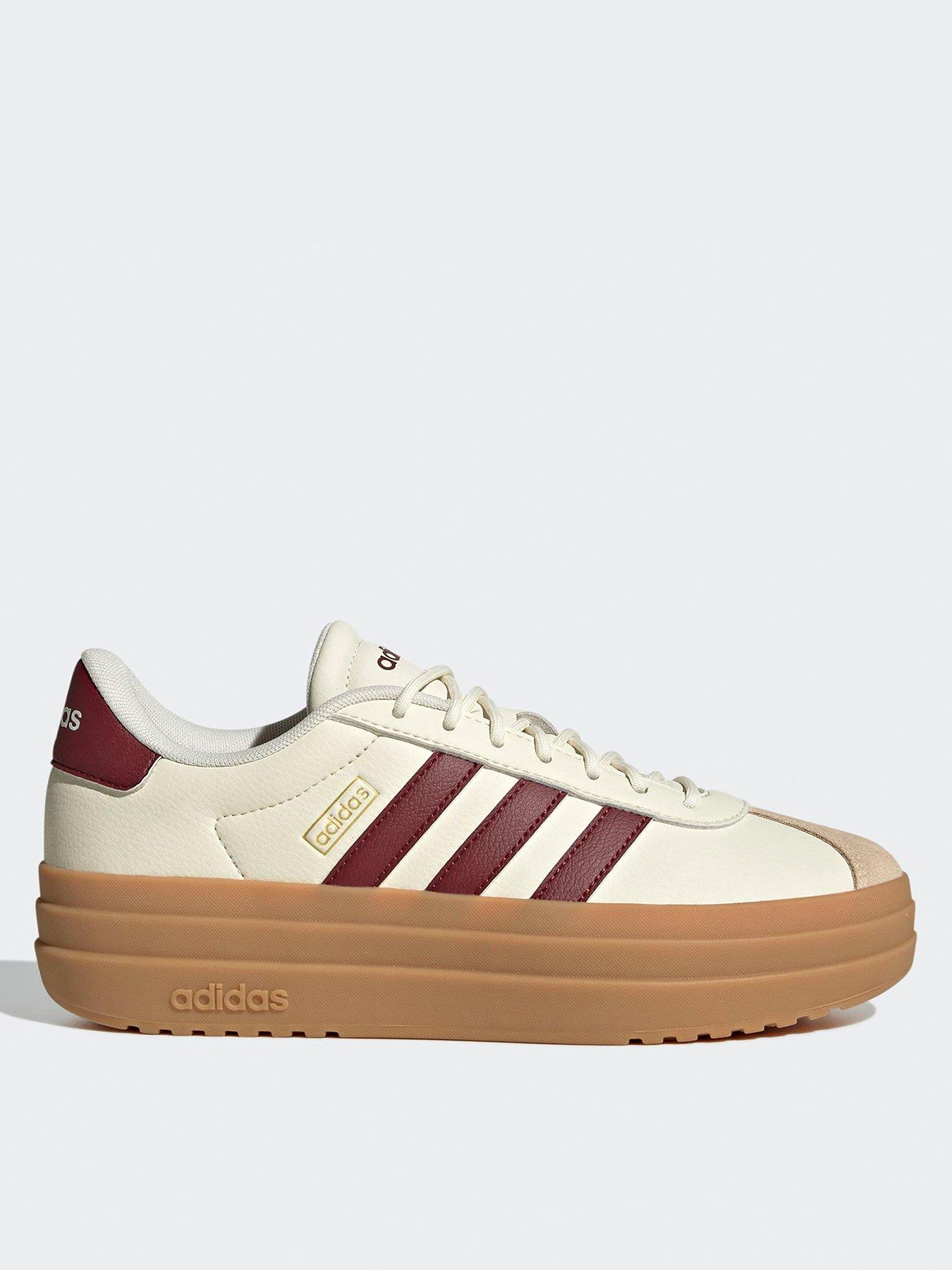 adidas Sportswear Women's VL Court 3.0 Trainer - White/Burgundy