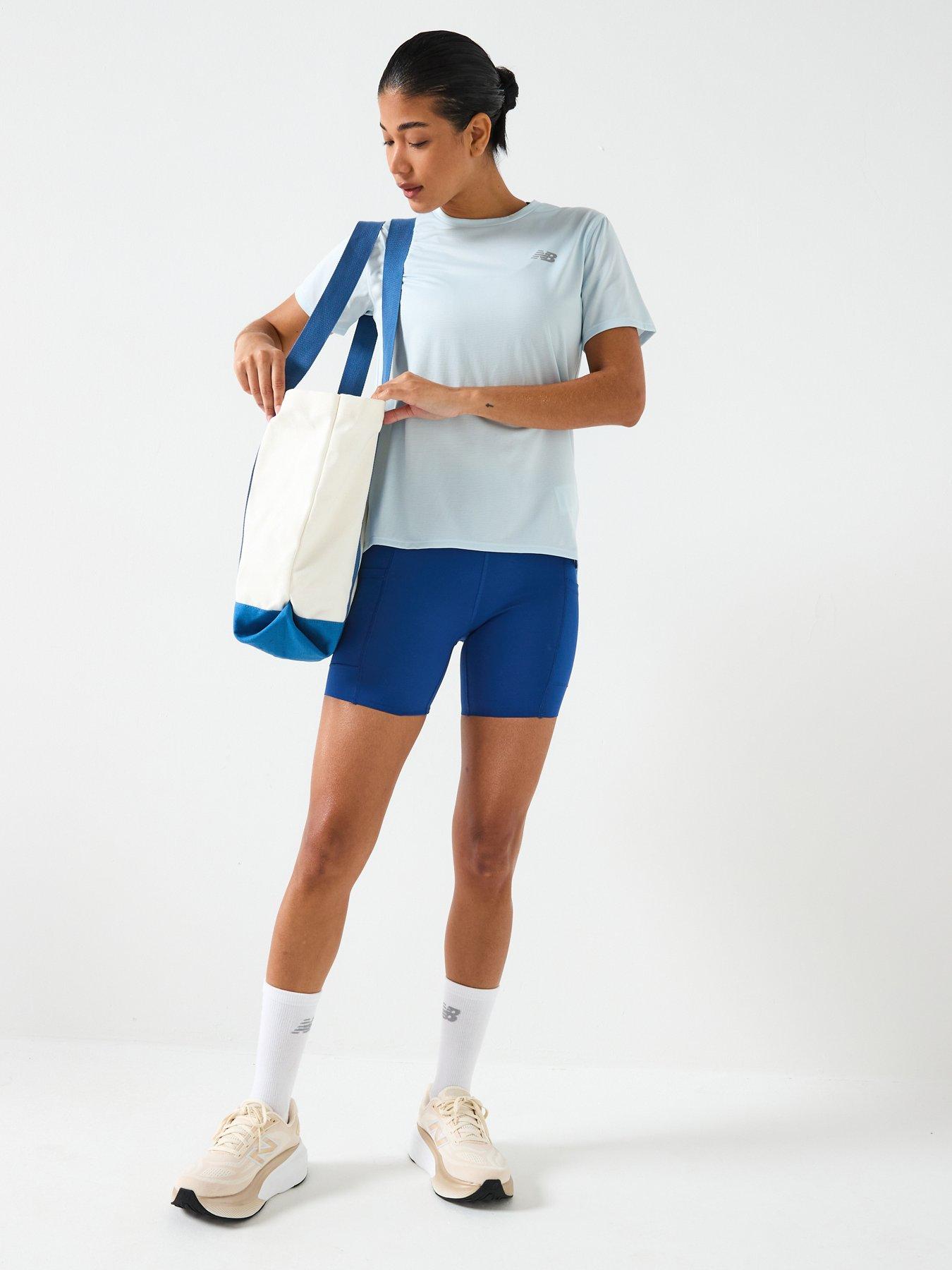 Image 3 of 6 of New Balance Womens Running Essential T-Shirt - Blue