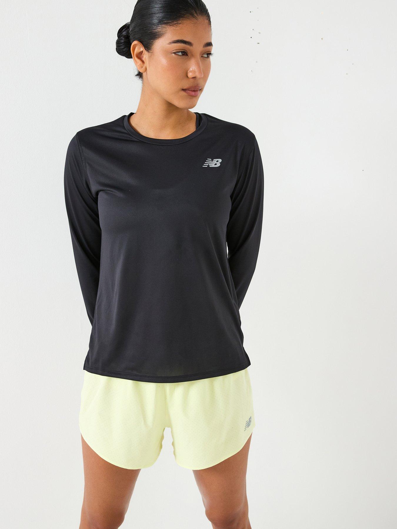 New Balance Womens Running Essential Long Sleeve T-Shirt - Black