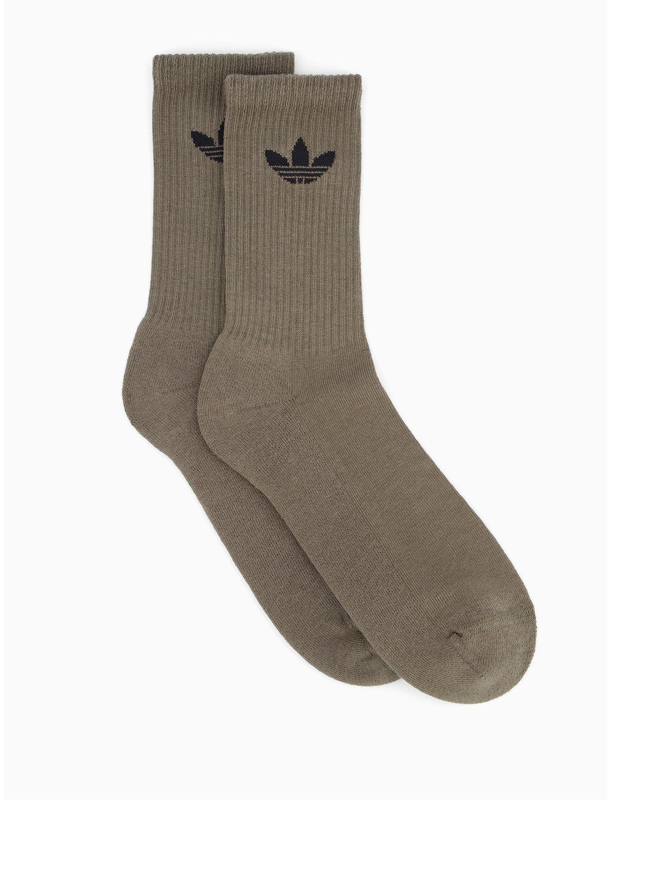 adidas Originals Unisex Trefoil Crew Sock 6 Pack - Multi
