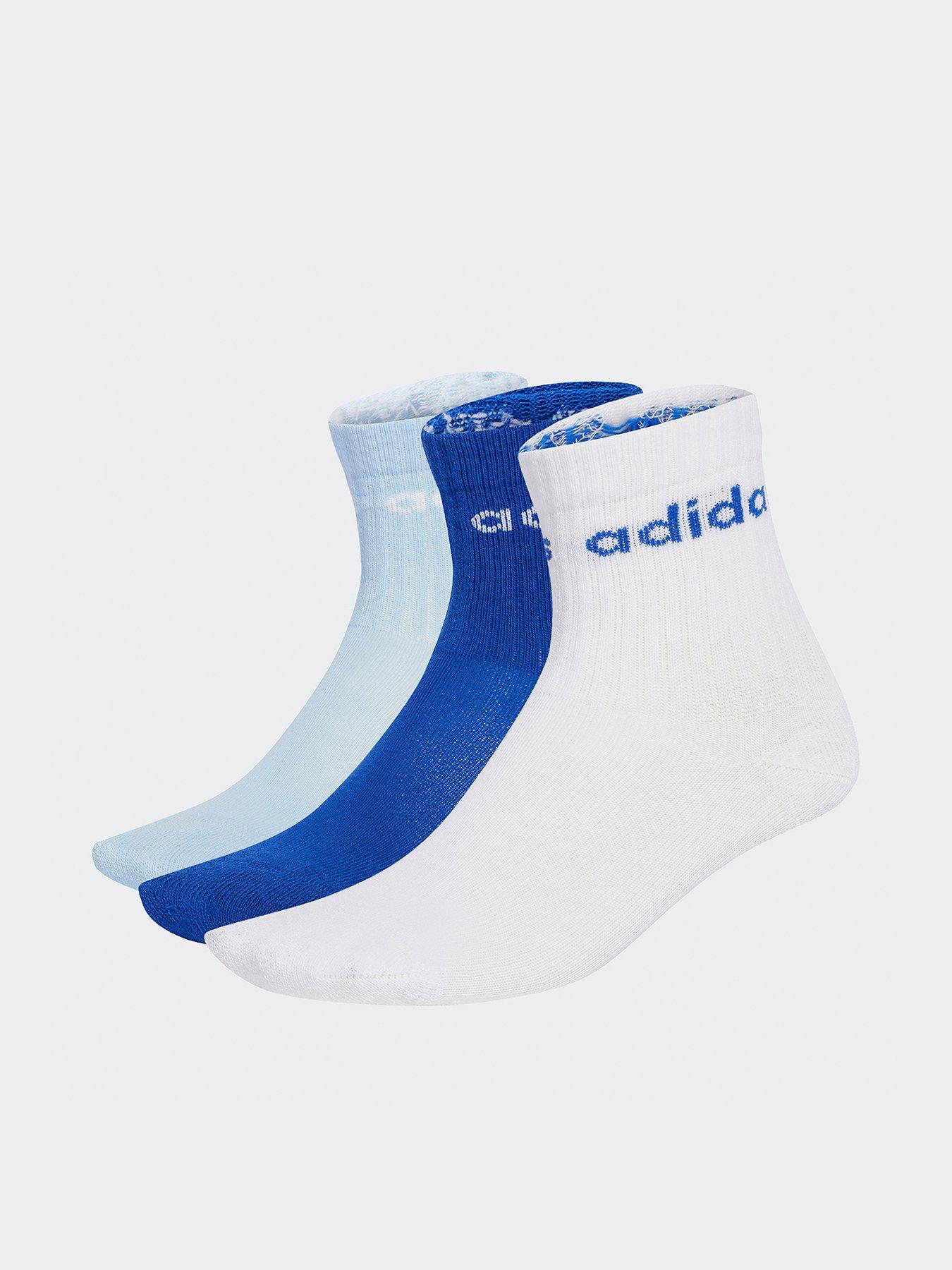 adidas Sportswear Kids Linear Crew Socks 3 Pack - Blue