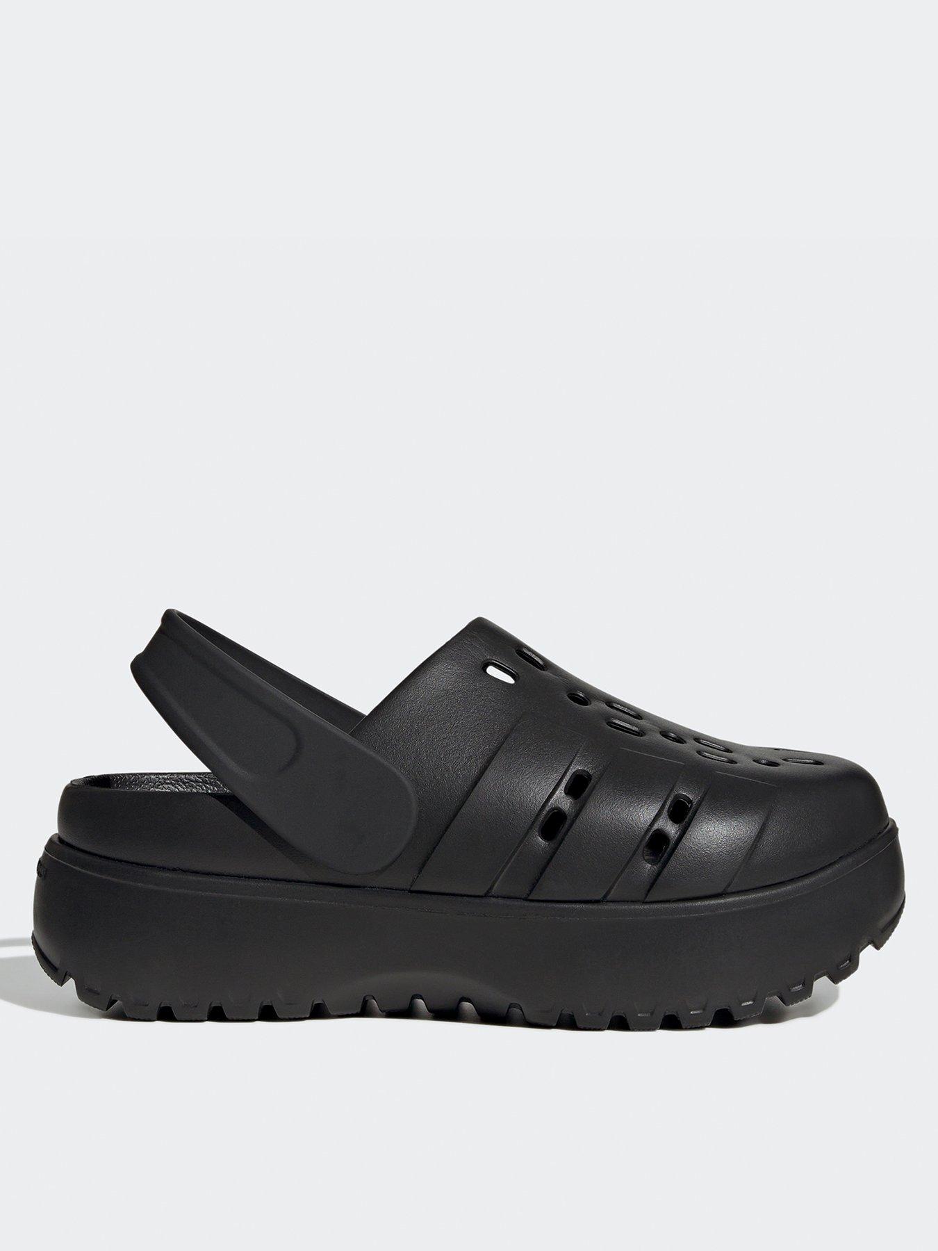 adidas Sportswear Women's Adilette Clog Platform - Black