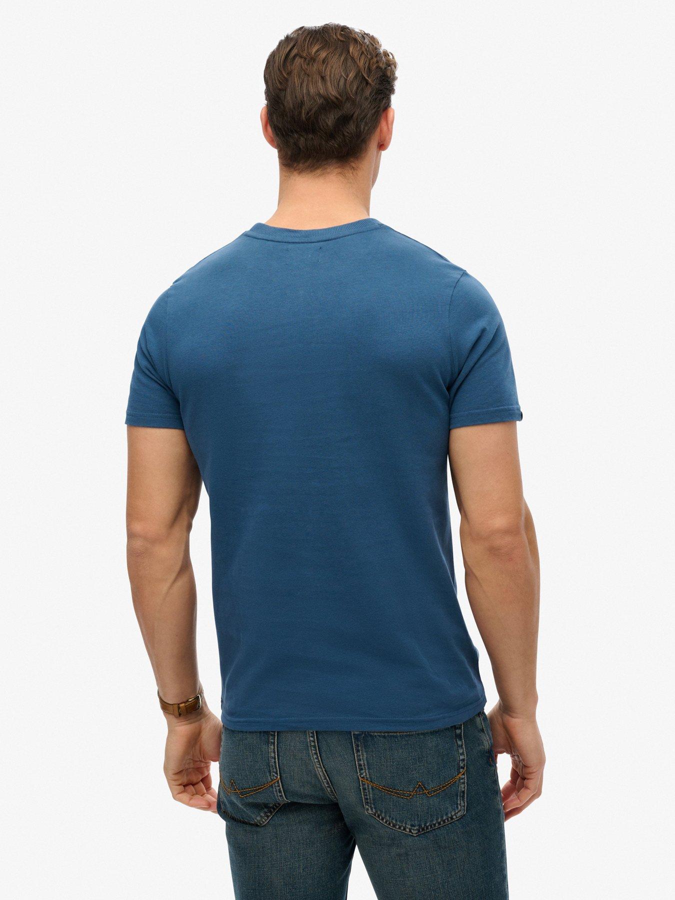 Image 2 of 5 of Superdry Vintage VL Narrative Graphic T-Shirt - Blue