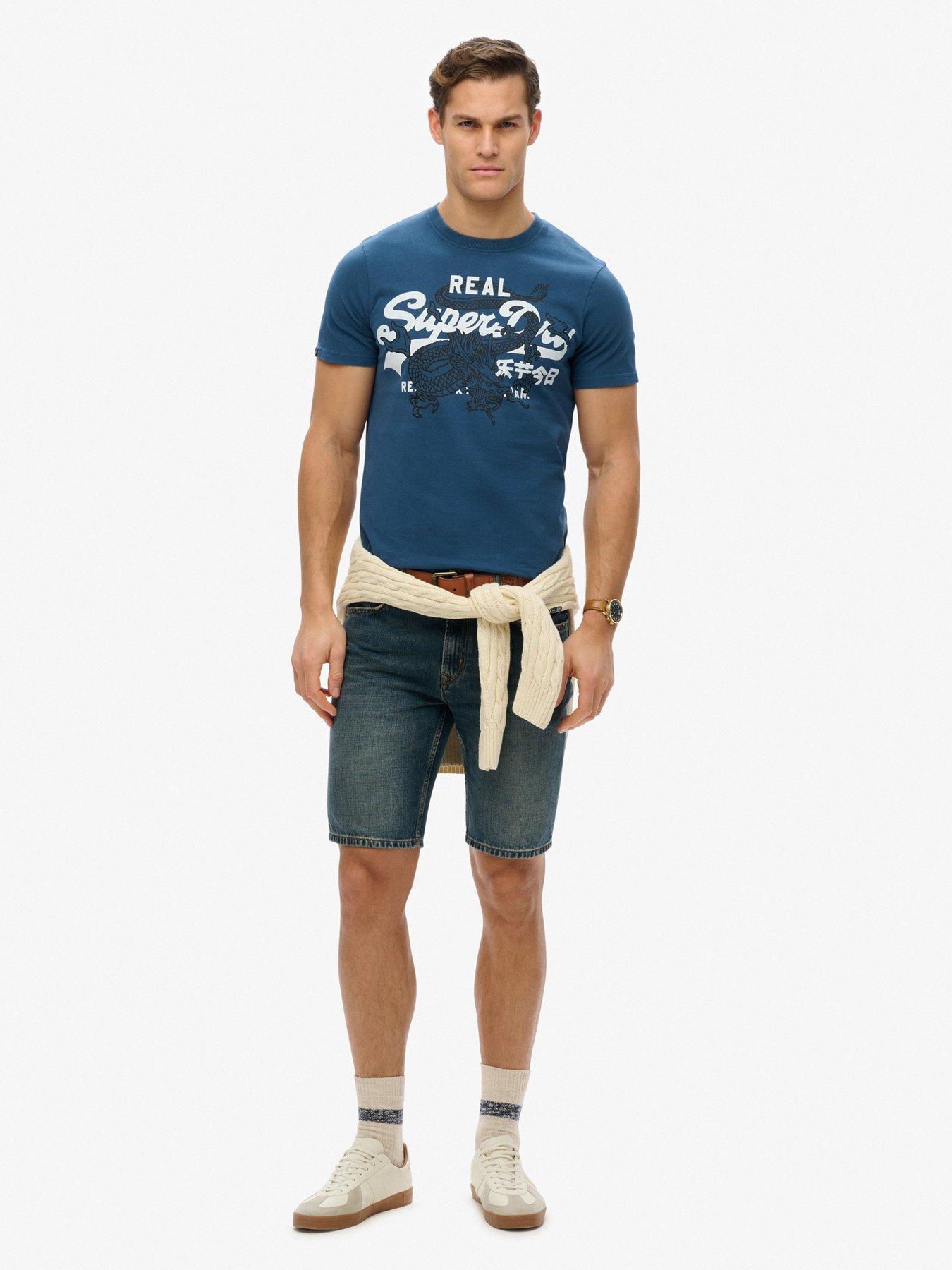 Image 3 of 5 of Superdry Vintage VL Narrative Graphic T-Shirt - Blue