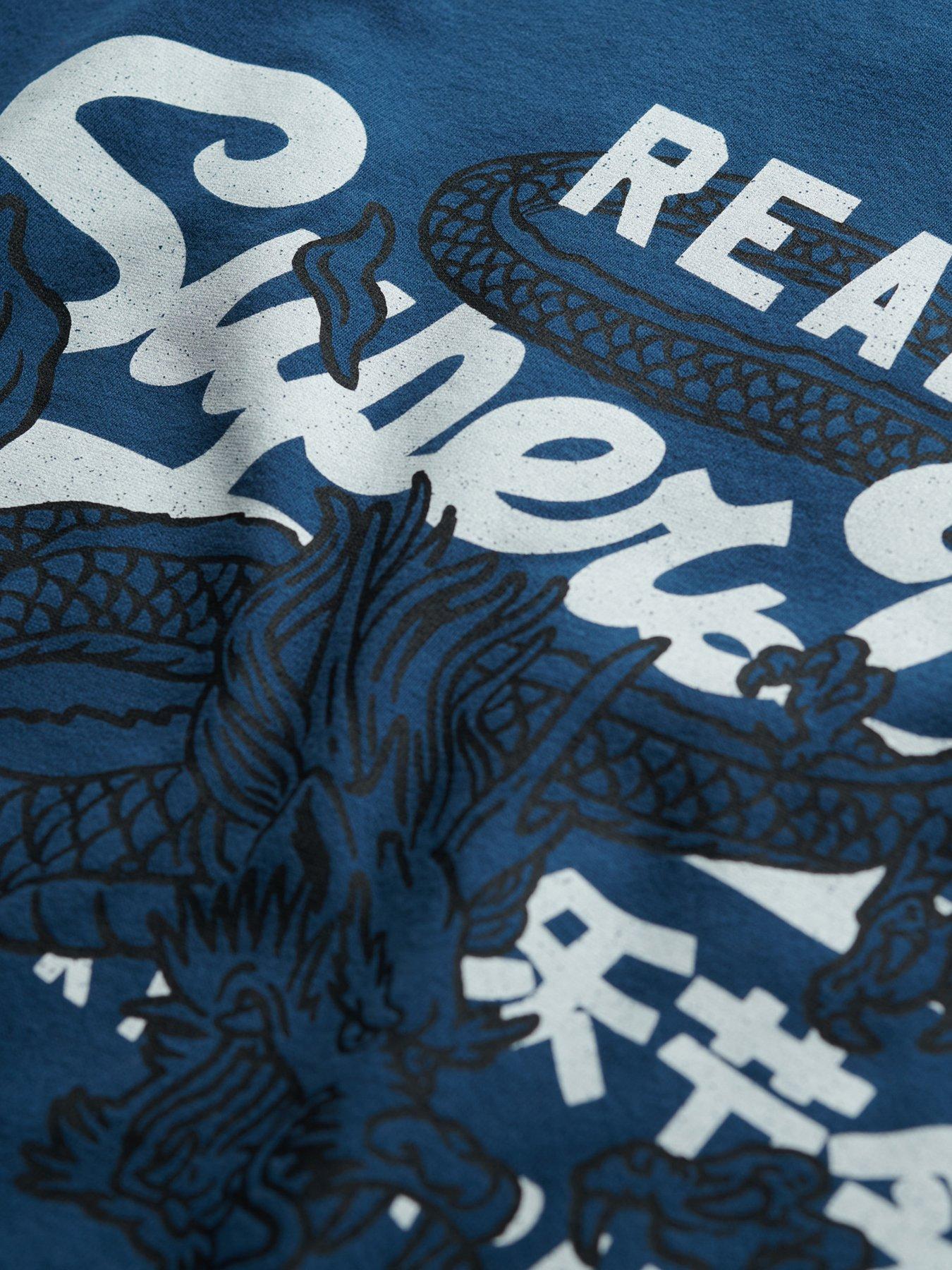 Image 5 of 5 of Superdry Vintage VL Narrative Graphic T-Shirt - Blue