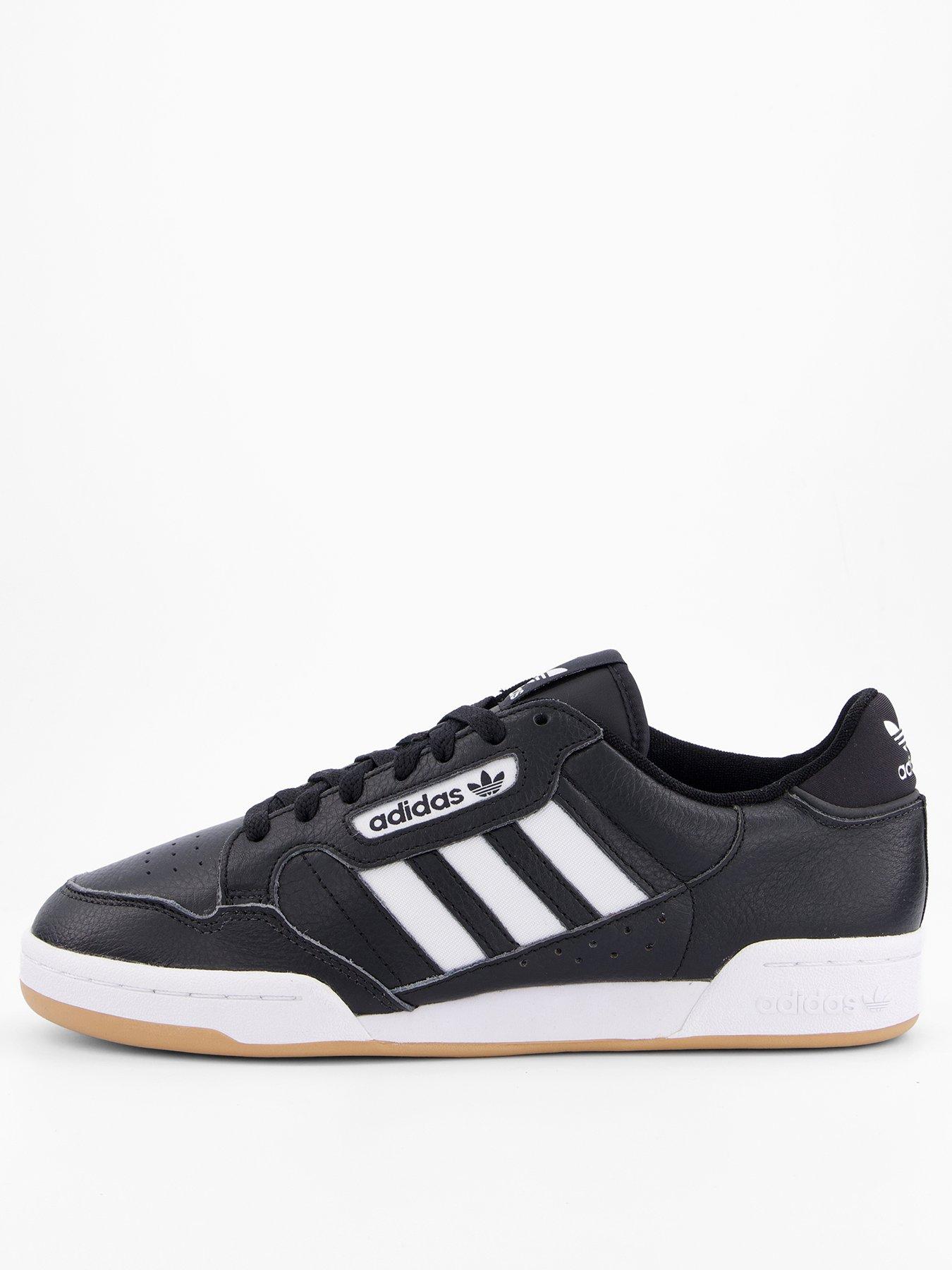 adidas-originals-mens-continental-80-stripes-trainers-black