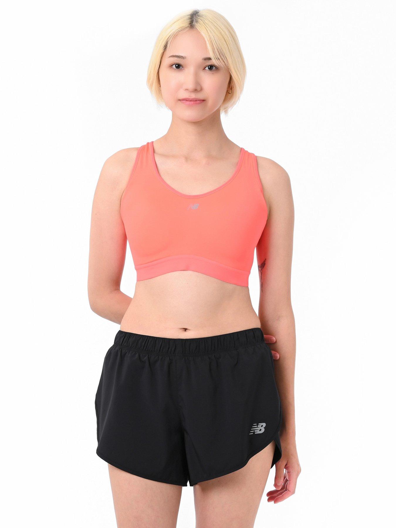 New Balance Womens Running Essential High Support Sports Bra - Red
