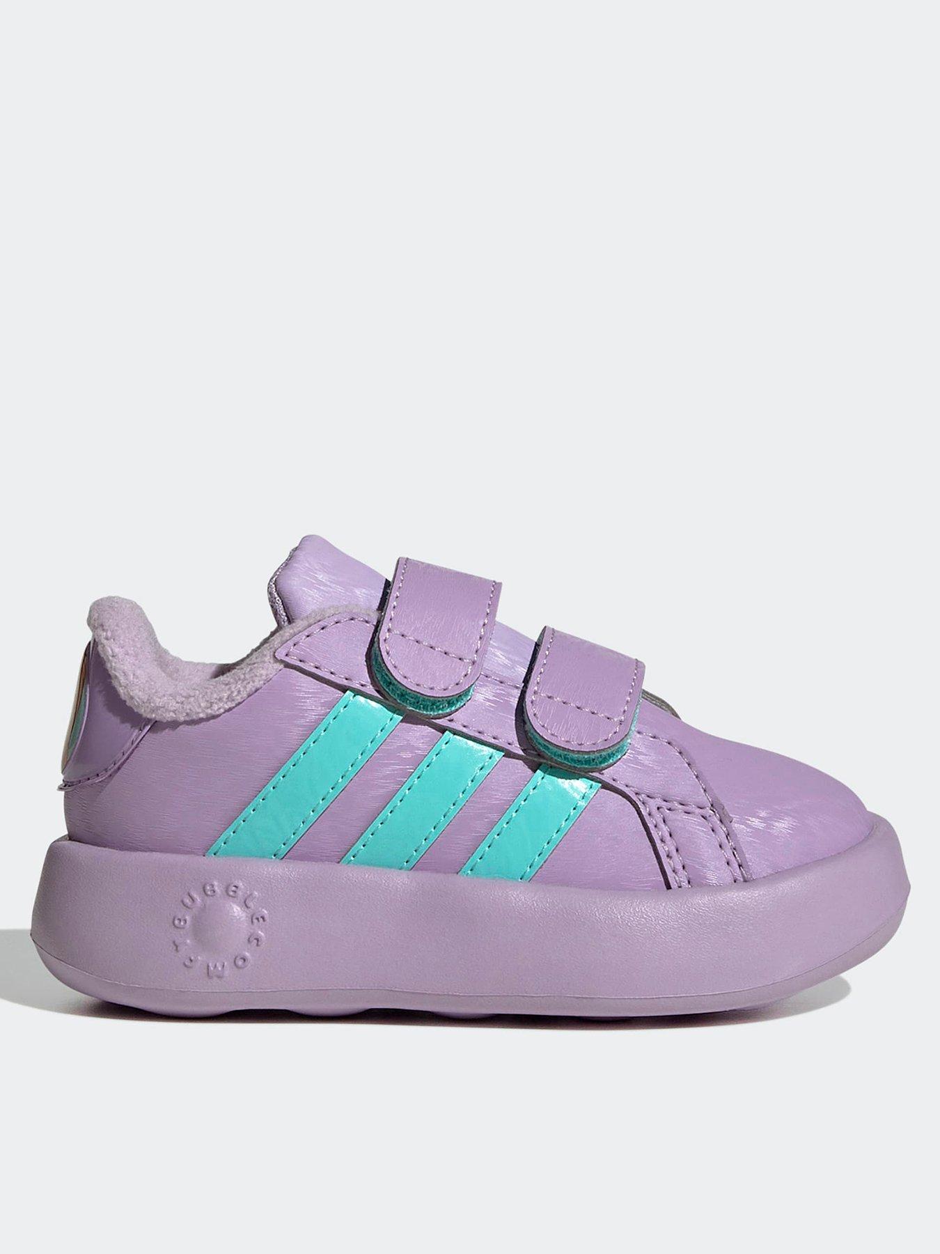 adidas Sportswear Infant Grandourt Disney Frozen Velcro Trainers - Purple