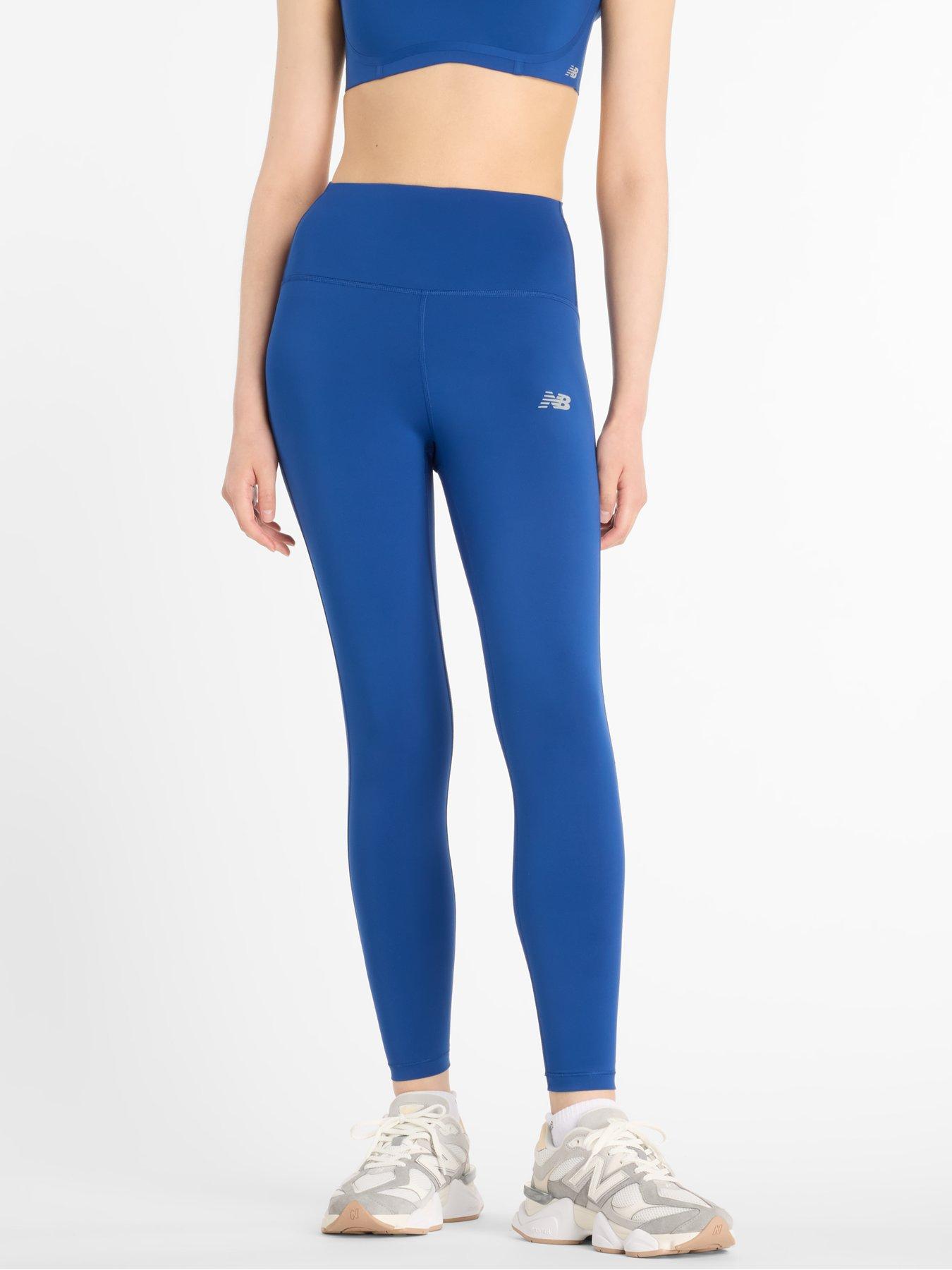New Balance Womens Running Sleek 25Inch High Rise Tights - Blue