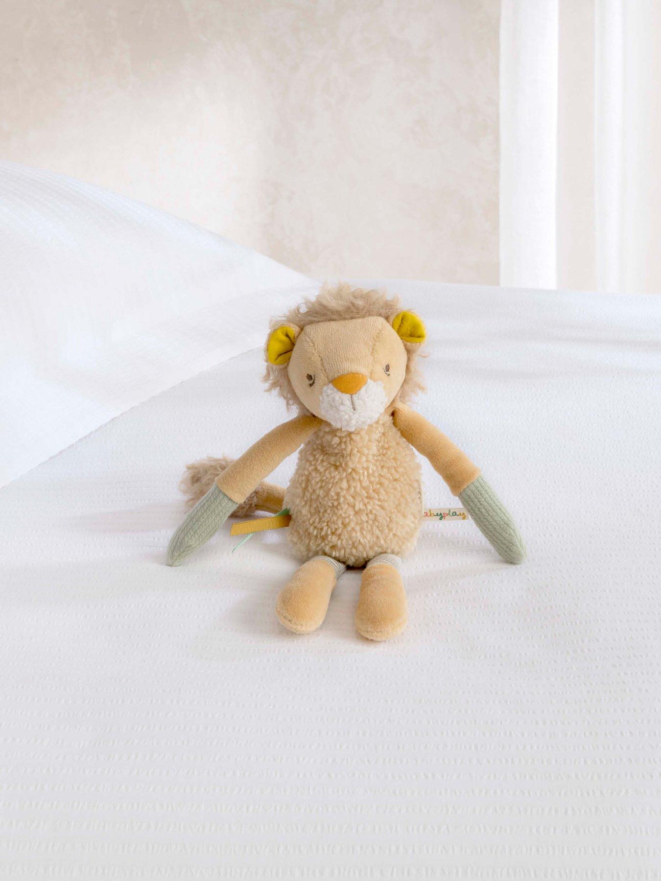 Image 1 of 2 of Mamas & Papas Born to be Wild Activity Beanie Toy - Lenny Lion