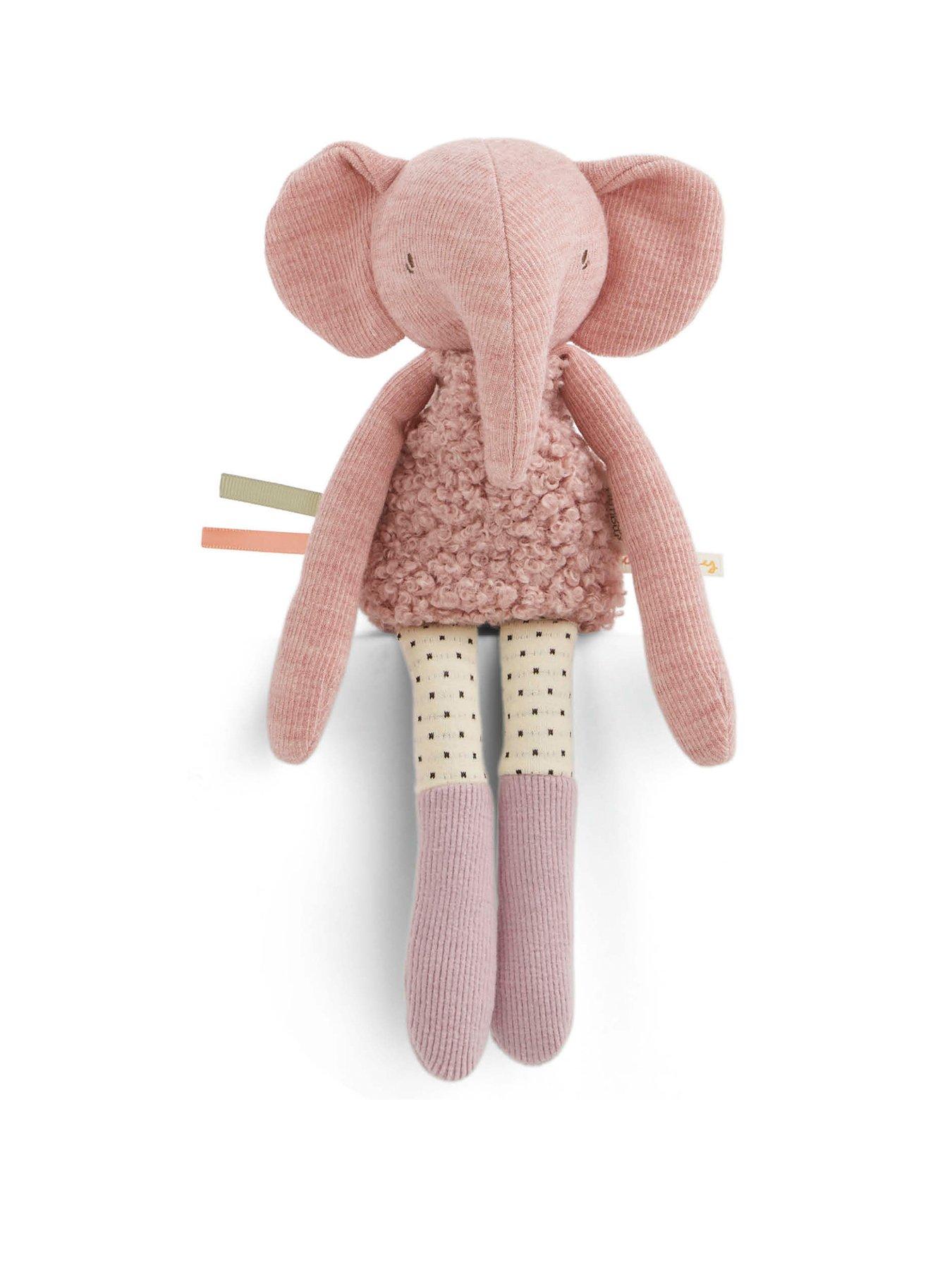 Image 1 of 1 of Mamas & Papas Born to be Wild Activity Beanie Toy - Edie Elephant