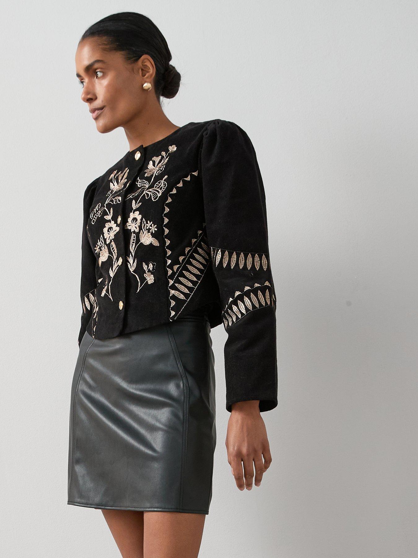 Image 6 of 6 of The Very Collection PU&nbsp;Mini Skirt - Black