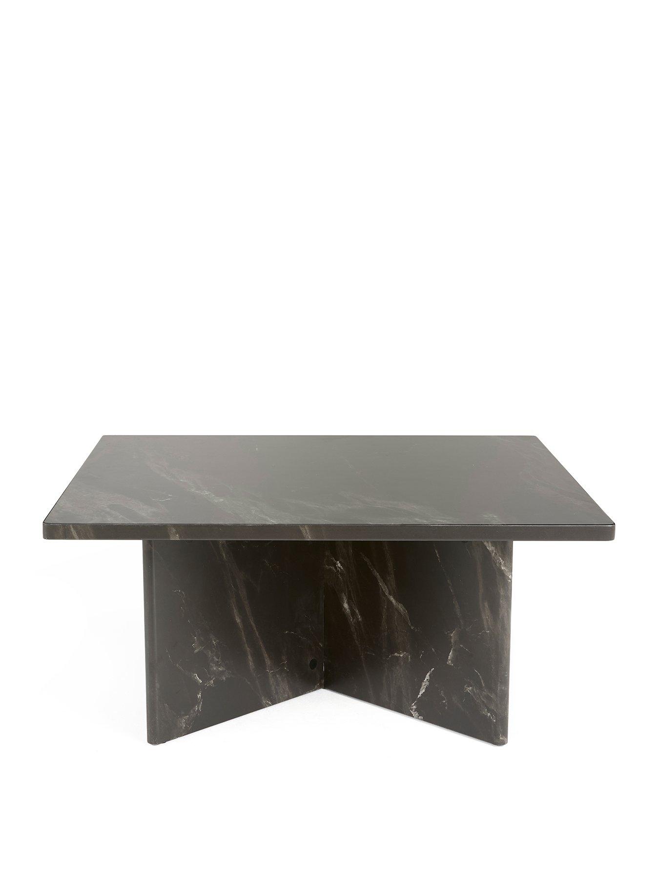 Image 2 of 7 of The Very Collection Bloc Stone Effect Coffee Table - Charcoal&nbsp;- FSC&reg; Certified