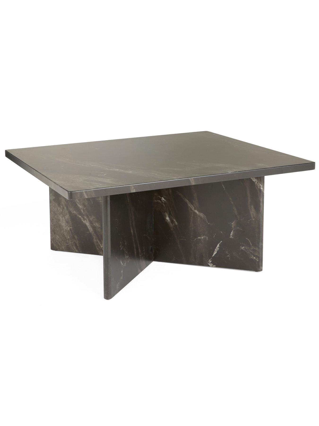 Image 3 of 7 of The Very Collection Bloc Stone Effect Coffee Table - Charcoal&nbsp;- FSC&reg; Certified