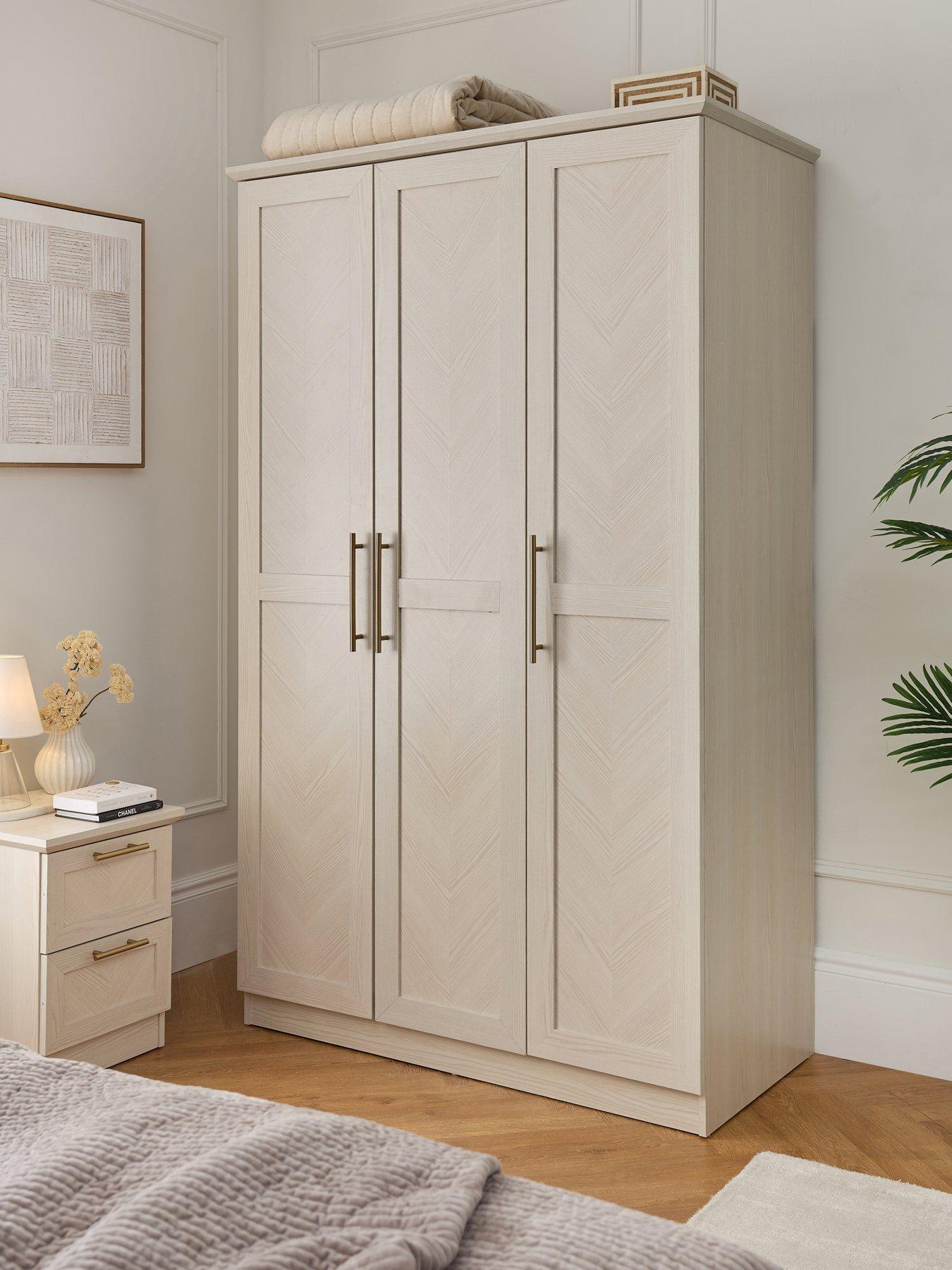Image 1 of 7 of The Very Collection Tilbury 3 Door Wardrobe - White - FSC&reg; Certified