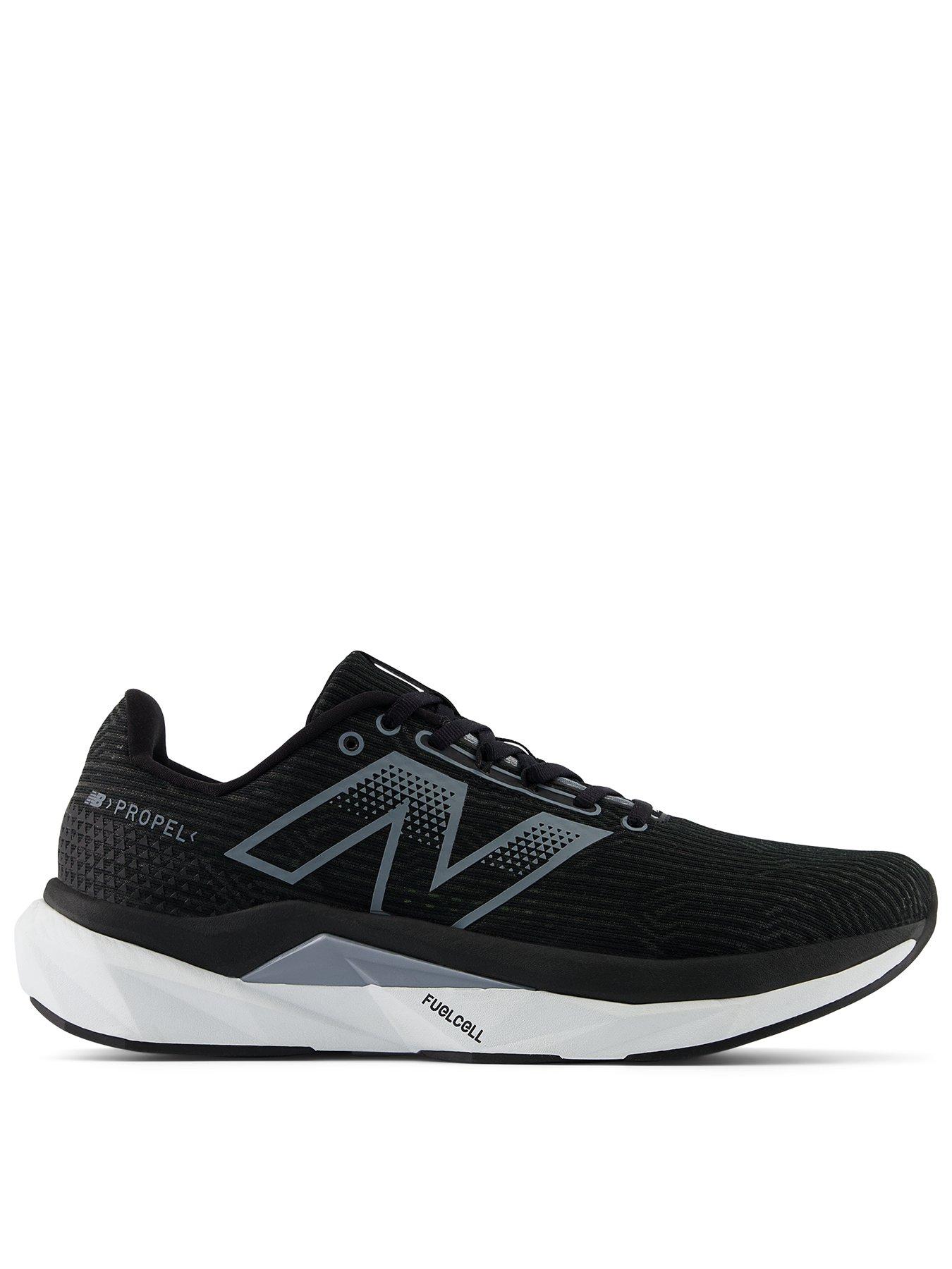 New Balance Mens Running Fuelcell Propel V5 Trainers - Black/Grey