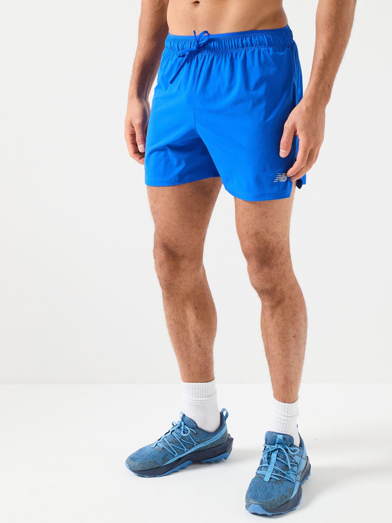 New Balance Mens Running Rc 5Inch Shorts - Blue