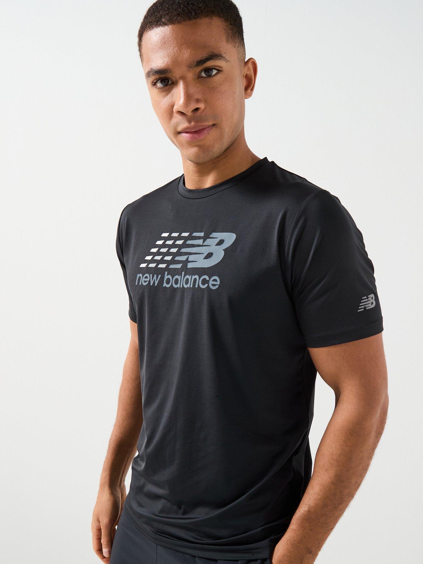 New Balance Mens Running Graphic T-Shirt - Black