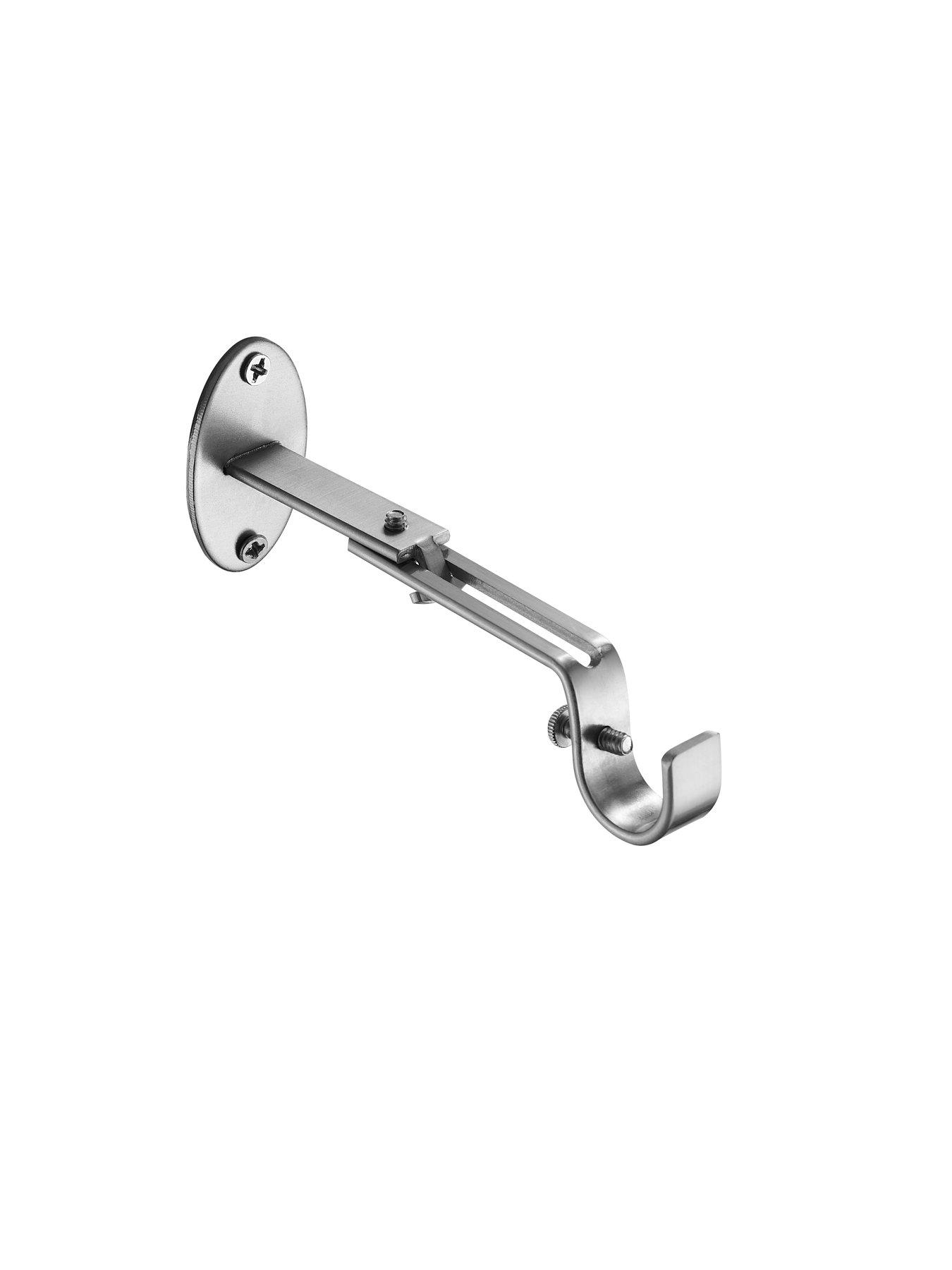 Image 5 of 6 of The Very Collection Stud End Finial Stainless Steel Extendable Curtain Pole