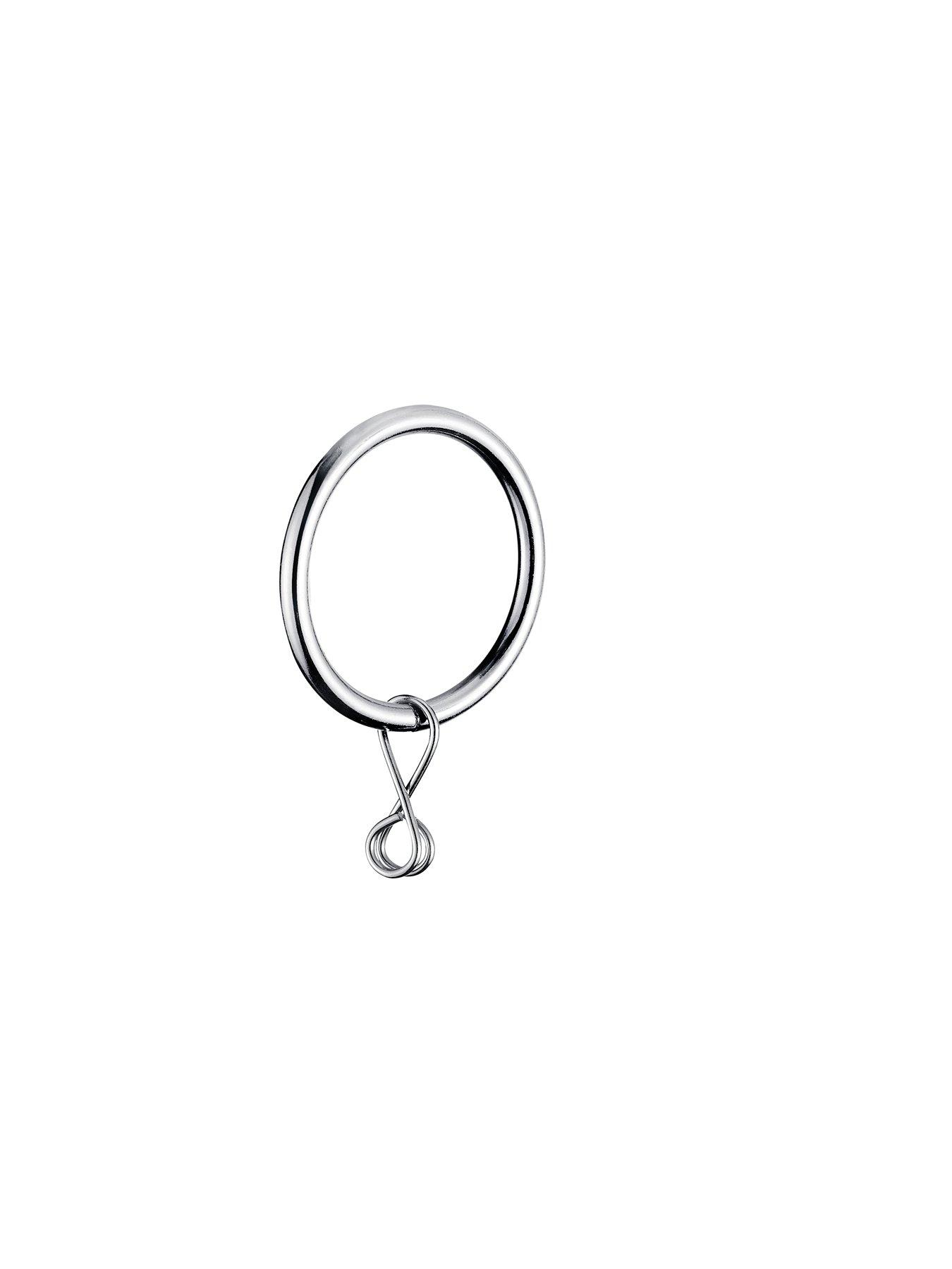 Image 6 of 6 of The Very Collection Stud End Finial Stainless Steel Extendable Curtain Pole