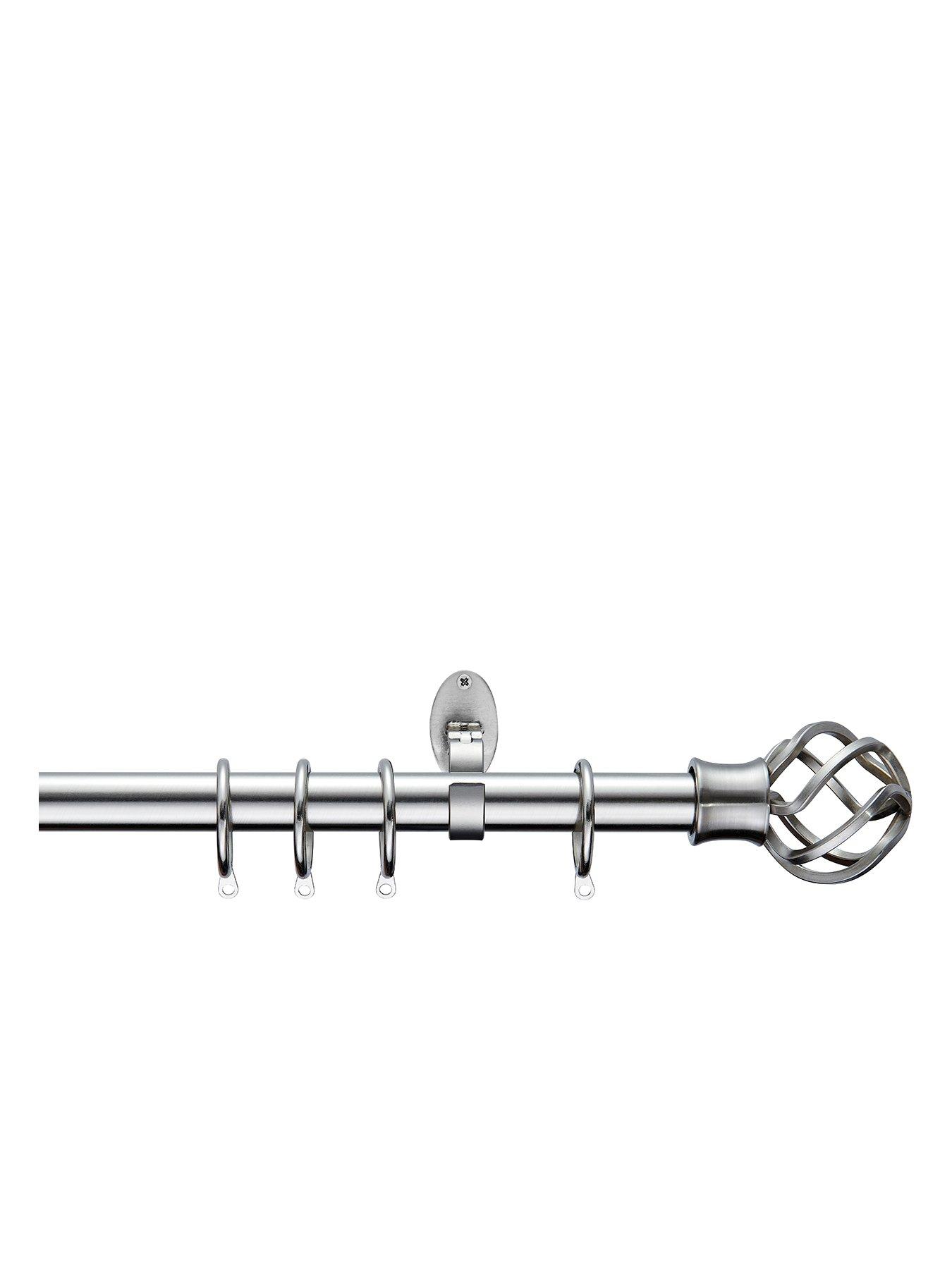 the-very-collection-metal-cage-finial-28-mm-stainless-steel-extendable-curtain-pole