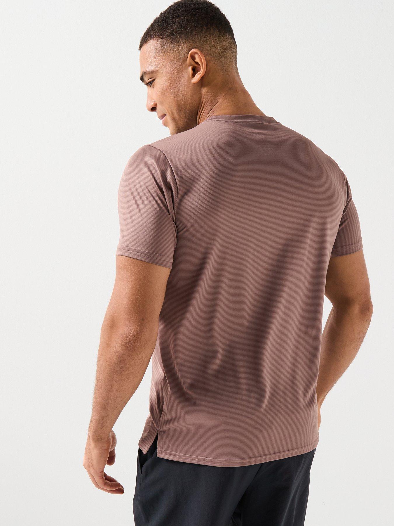 Image 2 of 5 of New Balance Mens Running Essential T-Shirt - Brown