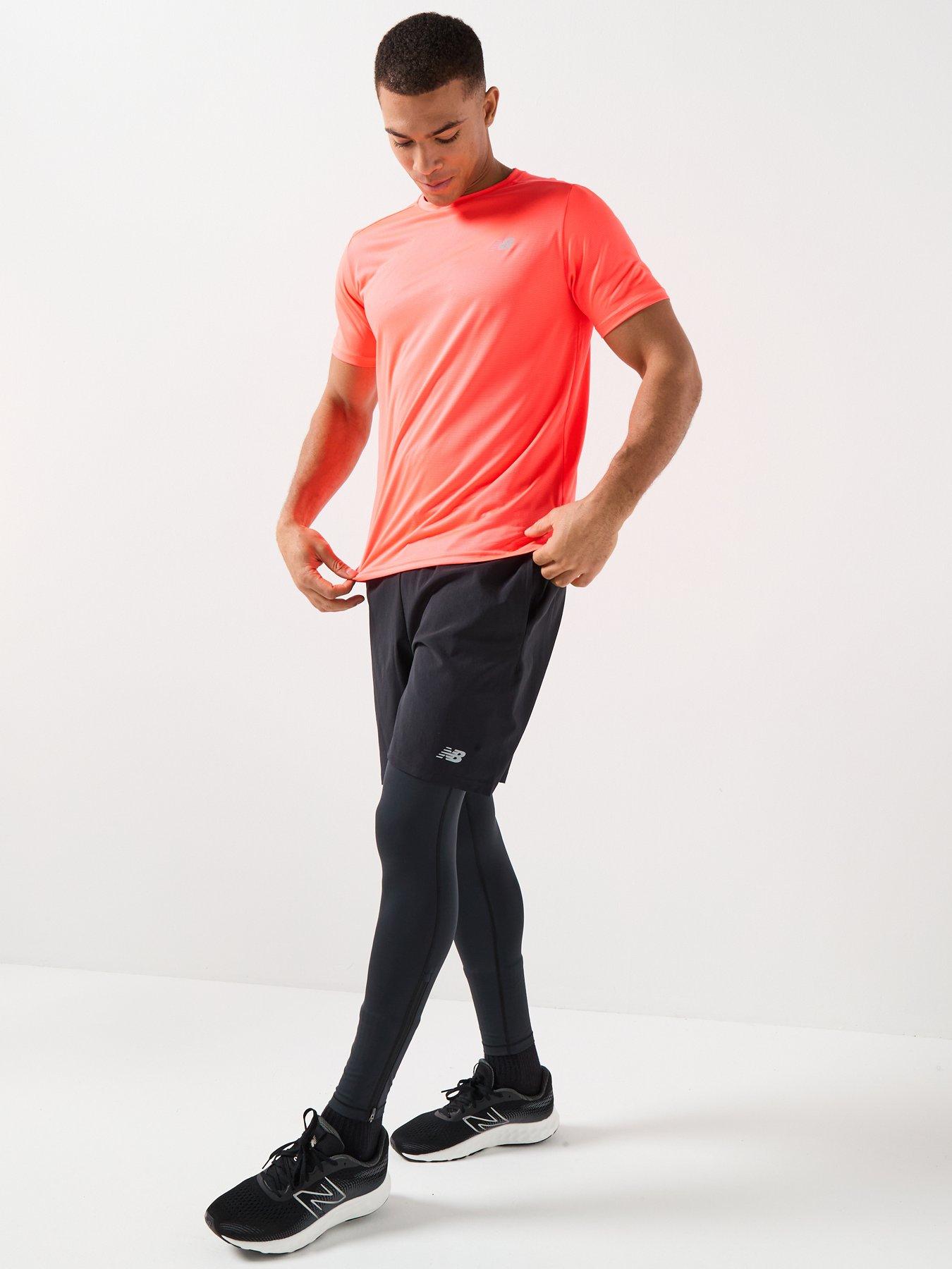 Image 3 of 4 of New Balance Mens Running Essential T-Shirt - Red