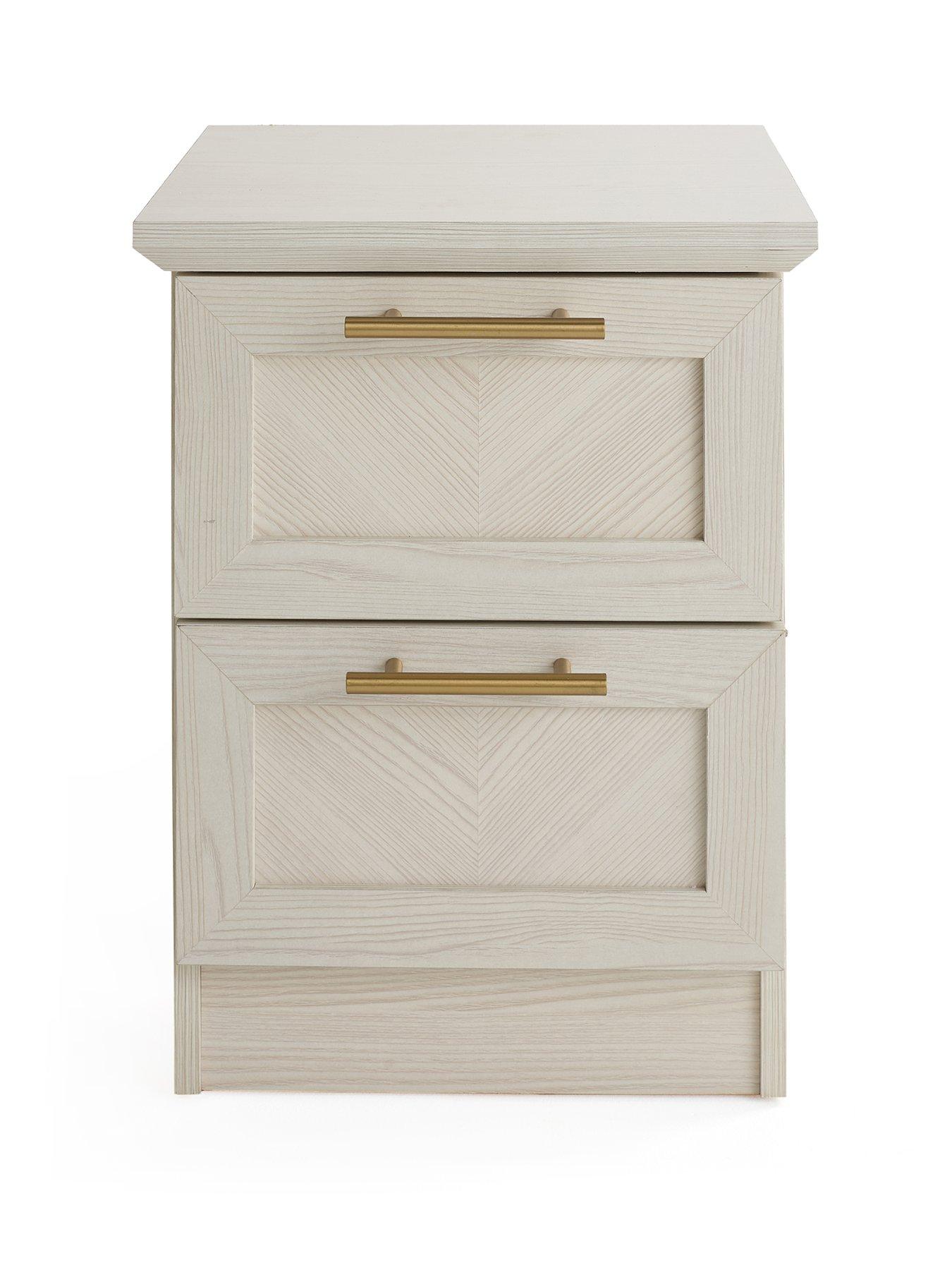 Image 2 of 7 of The Very Collection Tilbury 2 Drawer Bedside Chest - White - FSC&reg; Certified