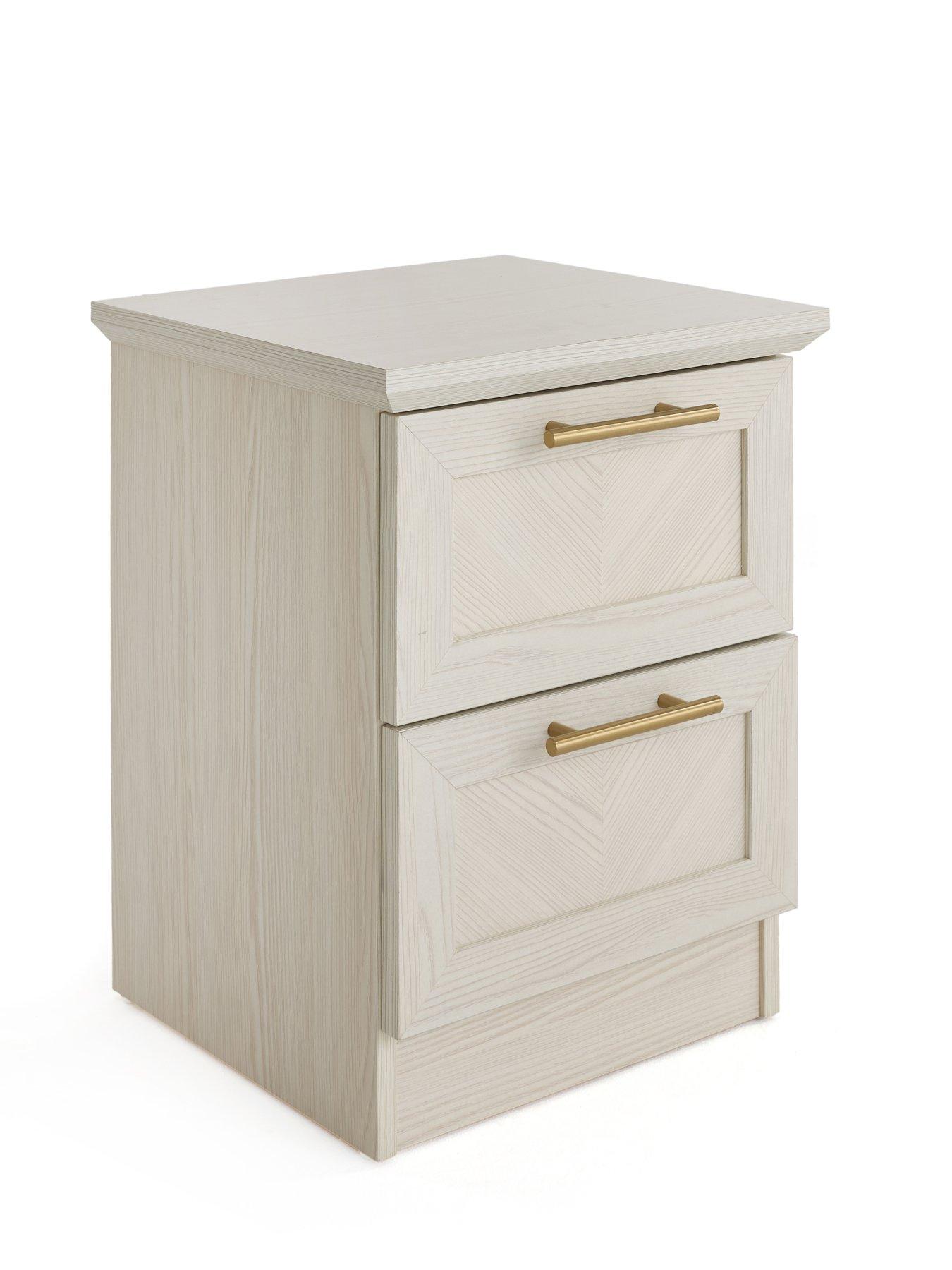 Image 3 of 7 of The Very Collection Tilbury 2 Drawer Bedside Chest - White - FSC&reg; Certified