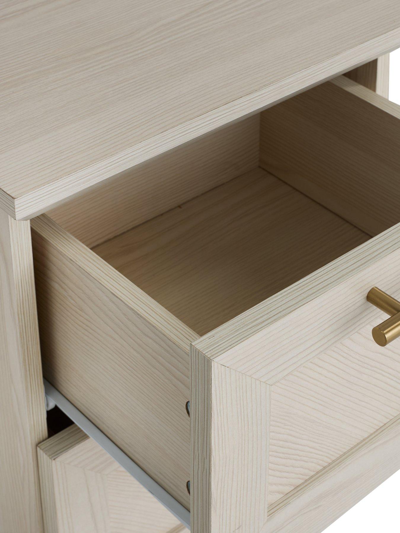 Image 6 of 7 of The Very Collection Tilbury 2 Drawer Bedside Chest - White - FSC&reg; Certified
