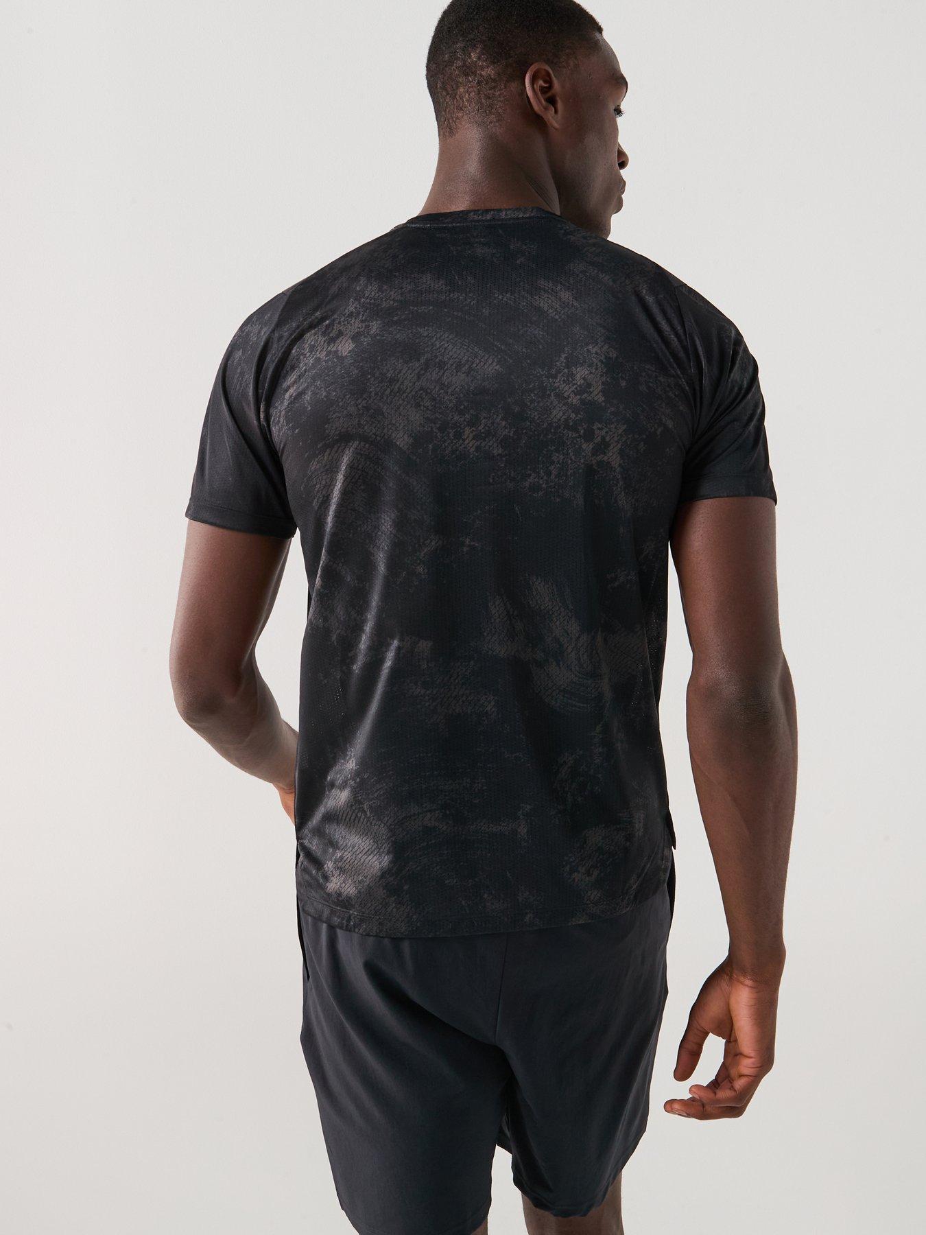 Image 2 of 4 of New Balance Mens Running Athletics Printed T-Shirt - Grey