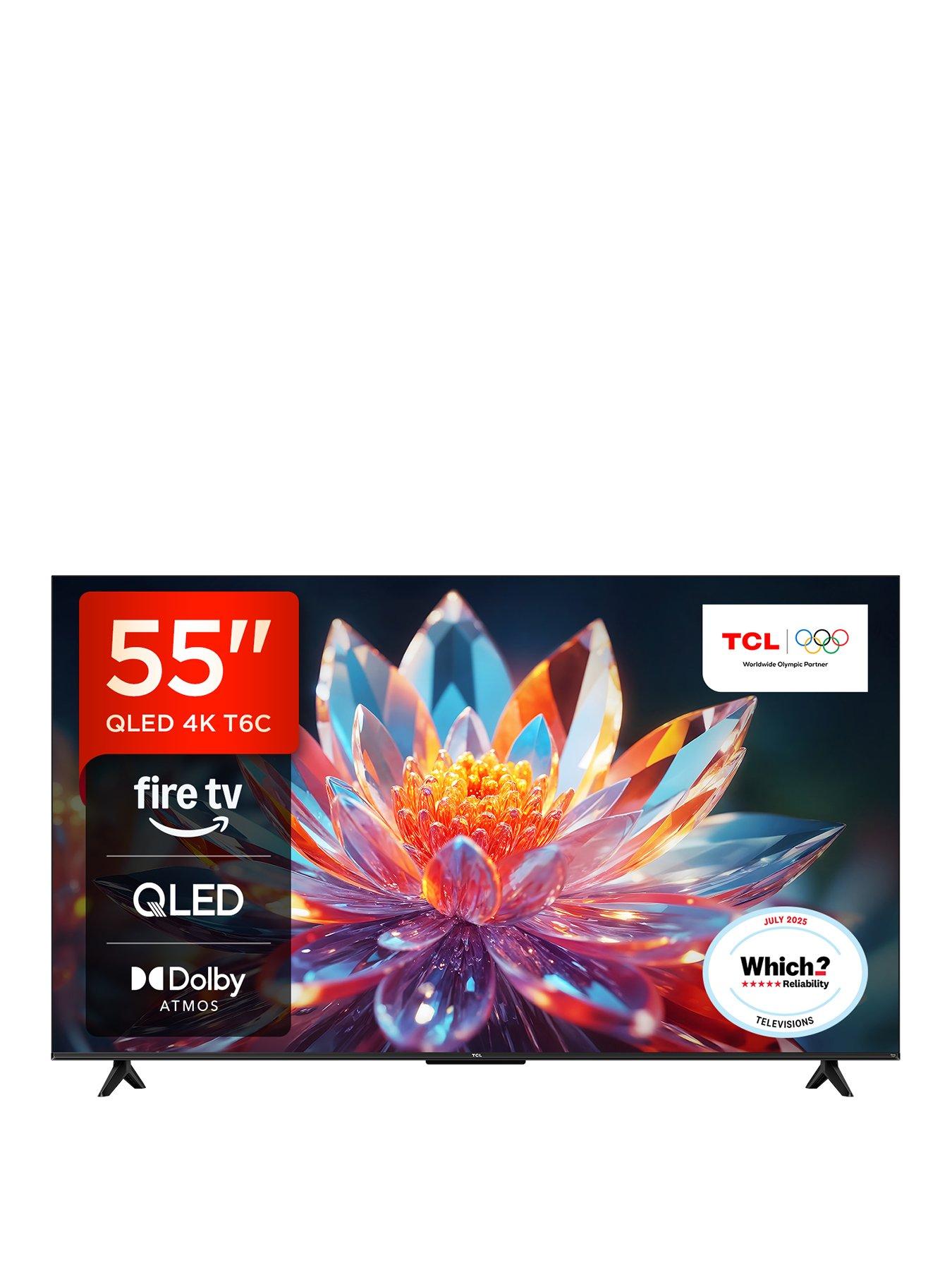 TCL 55T6C-UK 55-inch 4K QLED Fire TV with Freely