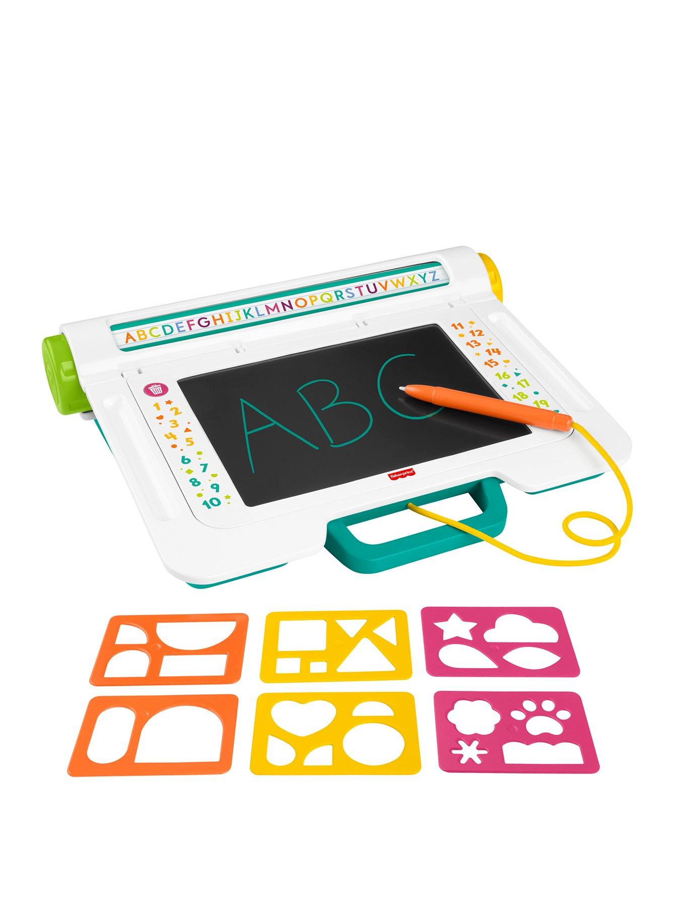 Image of Fisher-Price Fisher-Price Learn  &  Doodle Desk, Mess-Free Writing  &  Drawing Tablet with LCD Screen for Kids