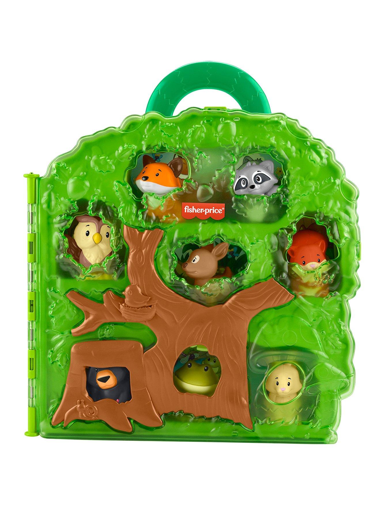 undefined Fisher-Price Little People Forest Friends Carry Case Toddler Playset with Figures, 9 Pieces