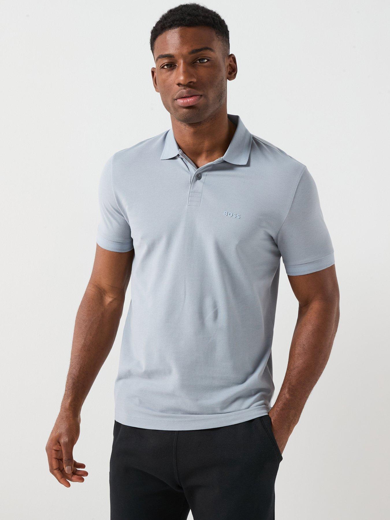 BOSS Pio 1 Regular Fit Tonal Logo Polo Shirt - Black