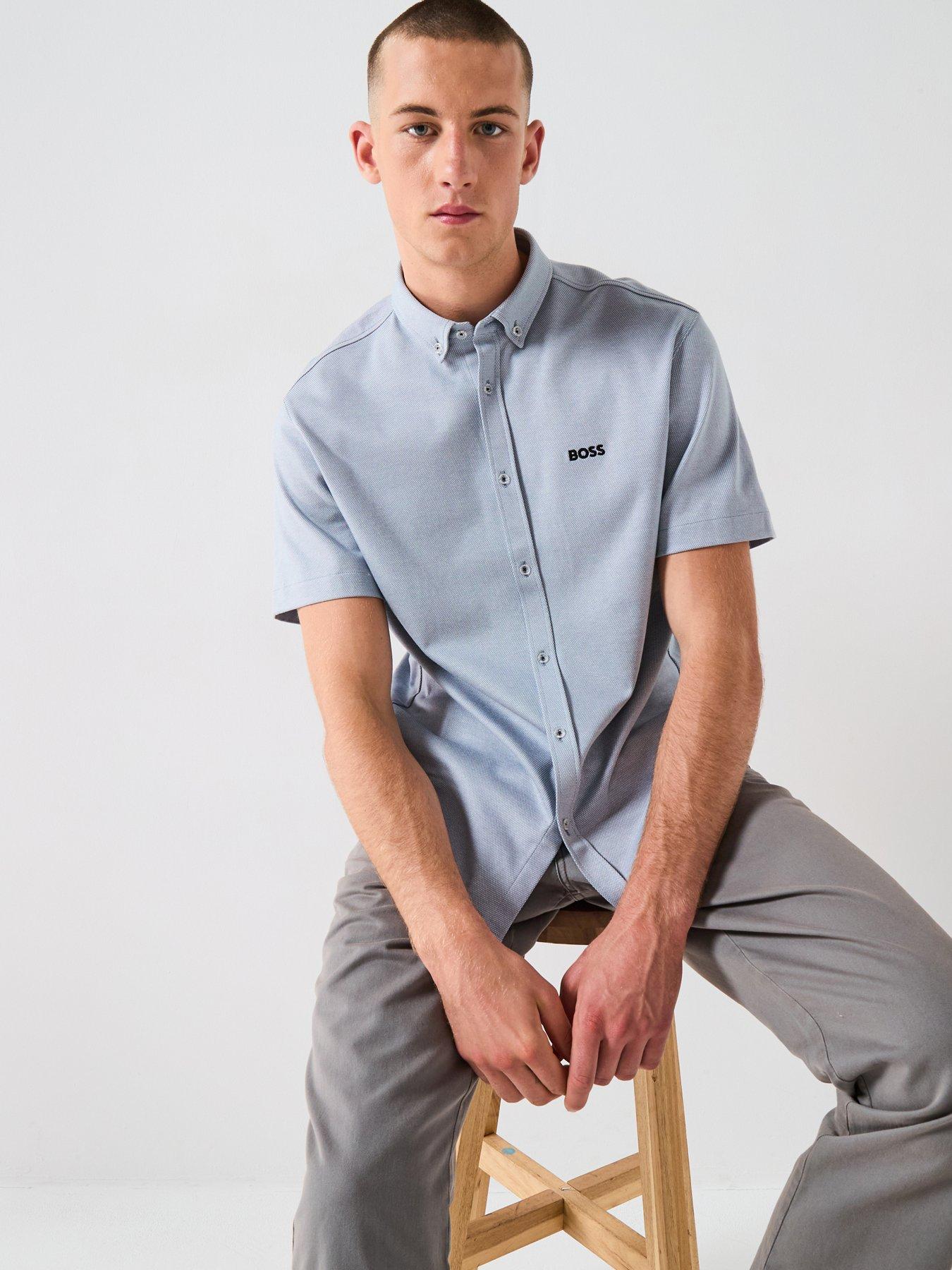 undefined Motion Regular Fit Short Sleeve Shirt - Dark Grey