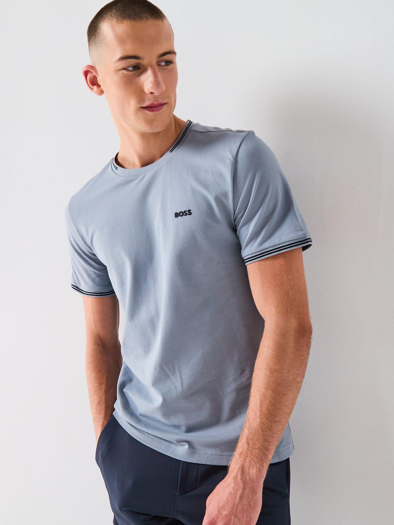 undefined Taul Regular Fit Stretch Pique T-shirt - Grey