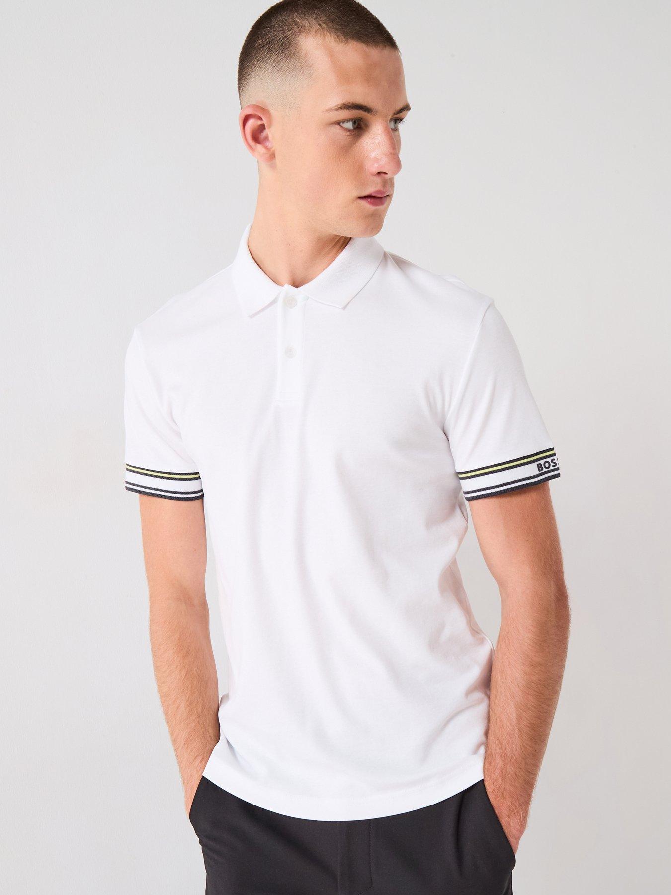 undefined Polo Zone Slim Fit Arm Logo Polo Shirt - White