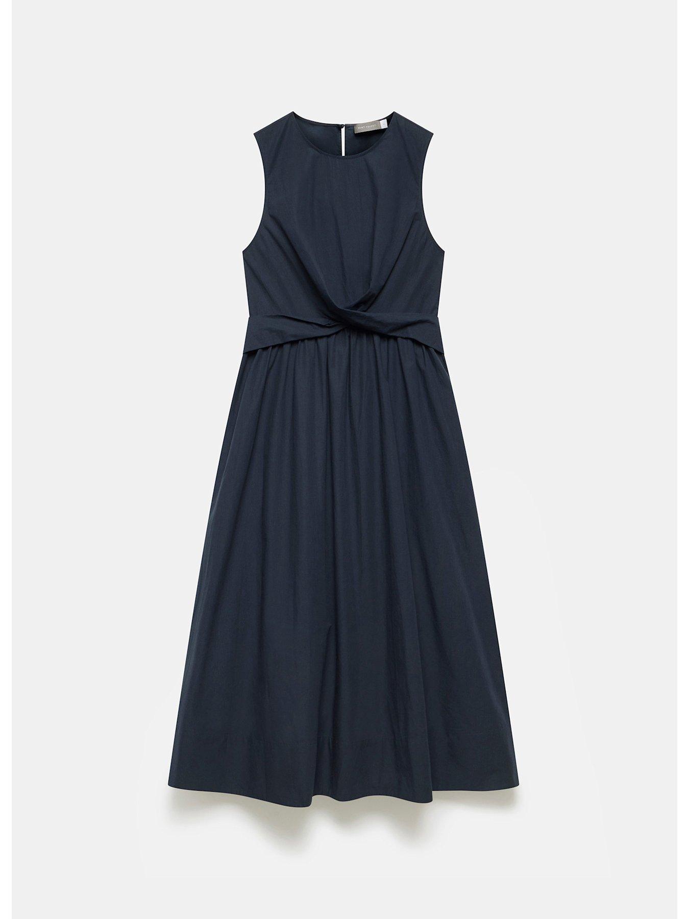 mint-velvet-twist-midi-dress-navydetail