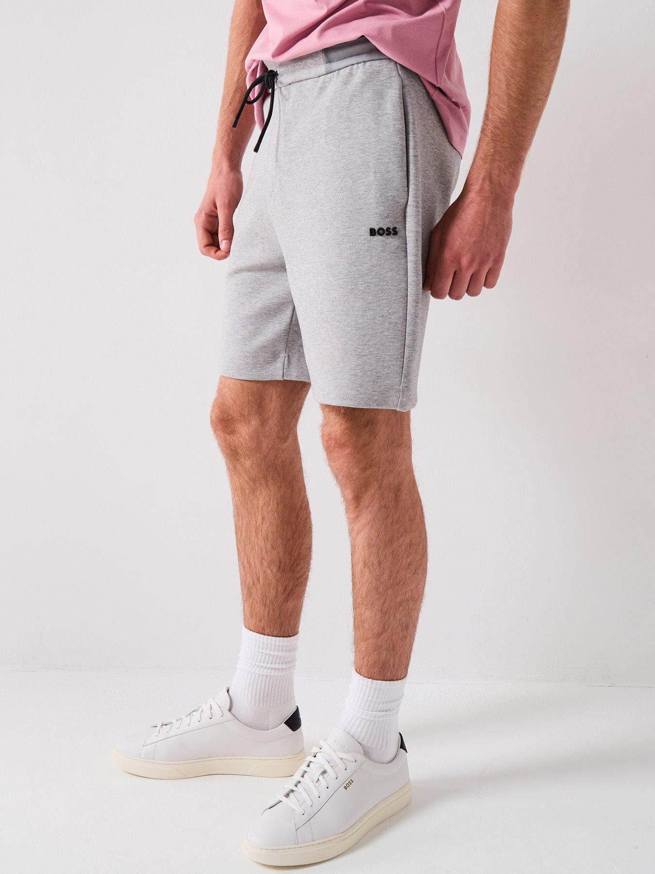 BOSS Shorts Zone Regular Fit Jersey Shorts - Light Grey